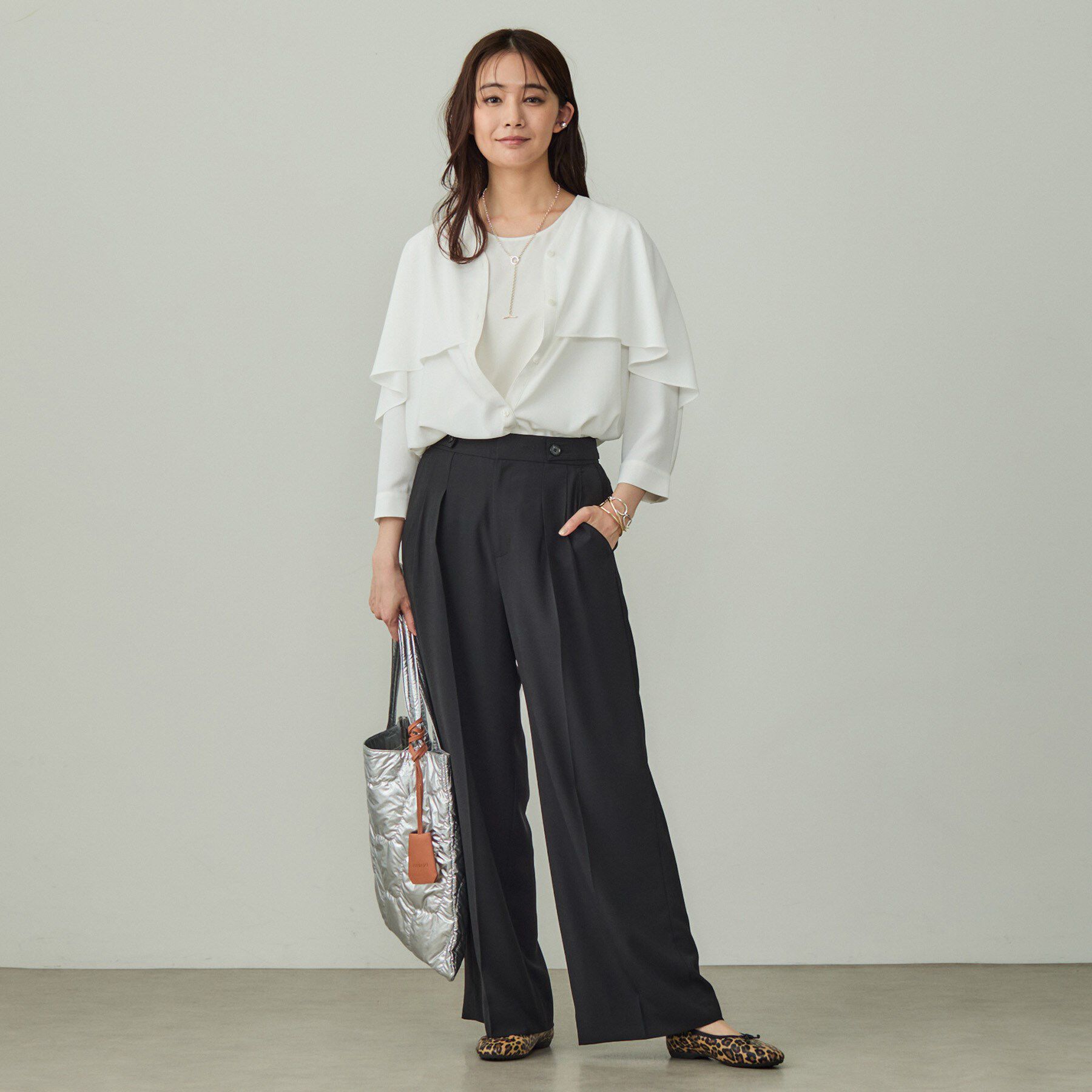 INDIVI「【着心地◎！】タックワイドパンツ」|その他|