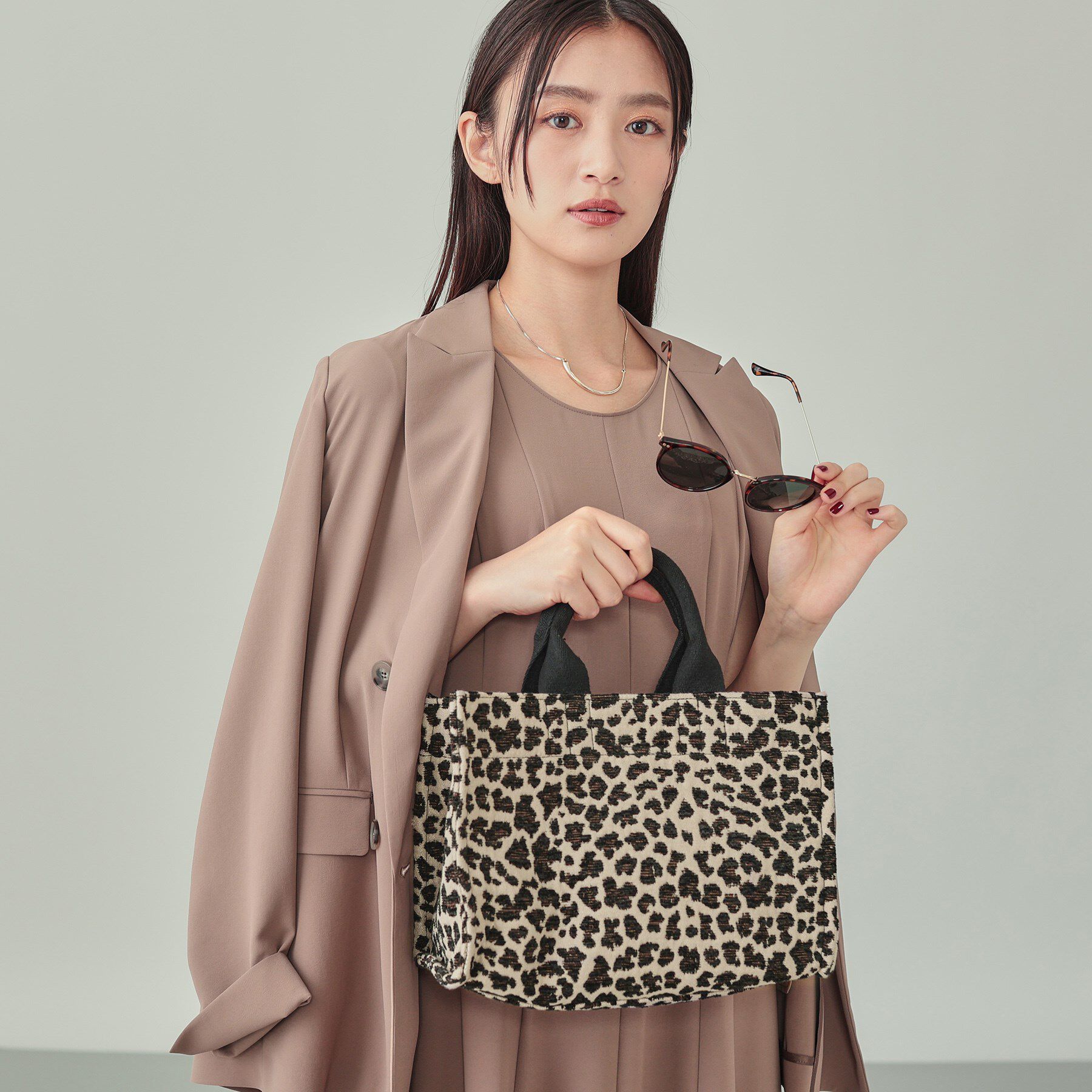 INDIVI「ツイードスモールトートバッグ」|トートバッグ|