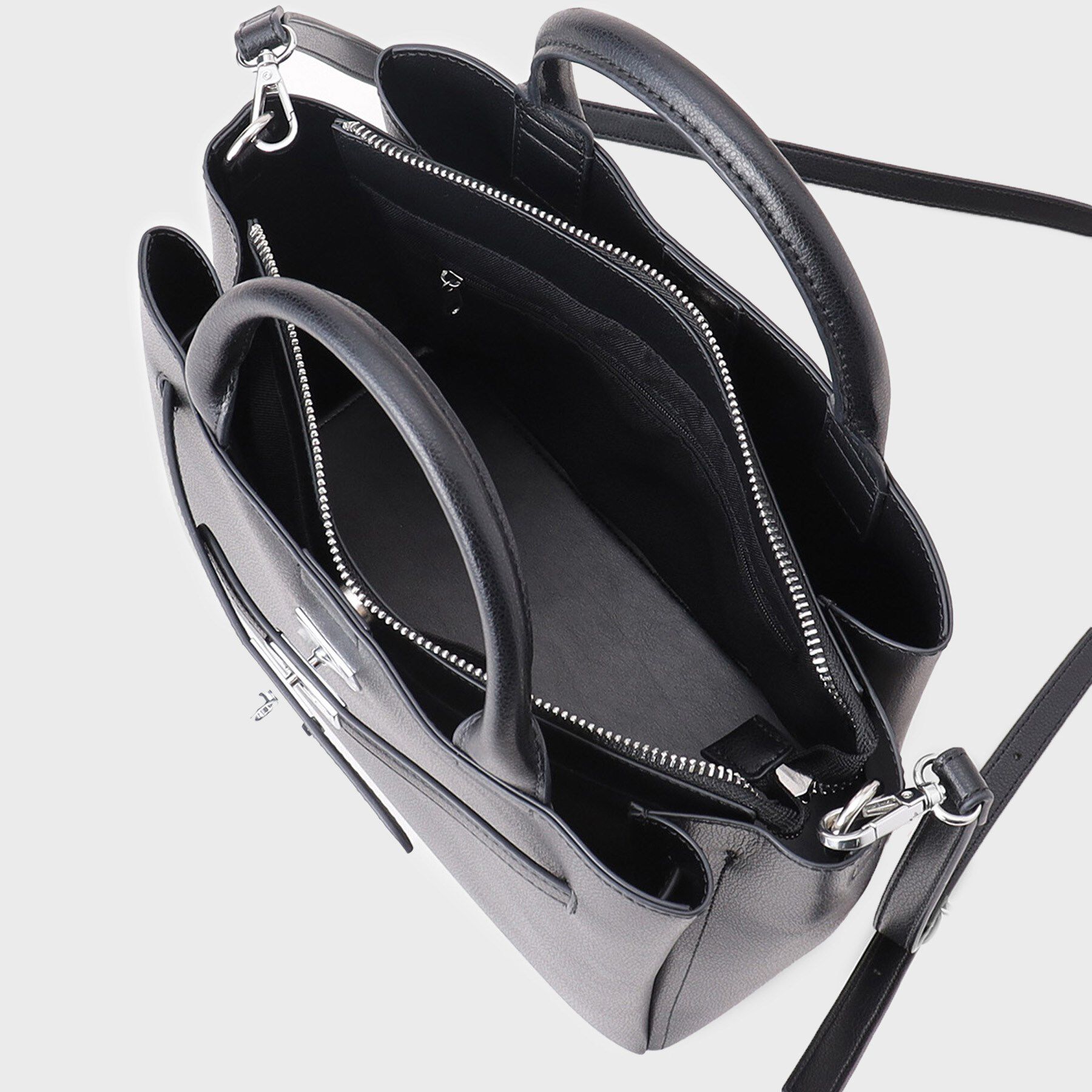 INDIVI「ソフトタックミドルバッグ」|ハンドバッグ|