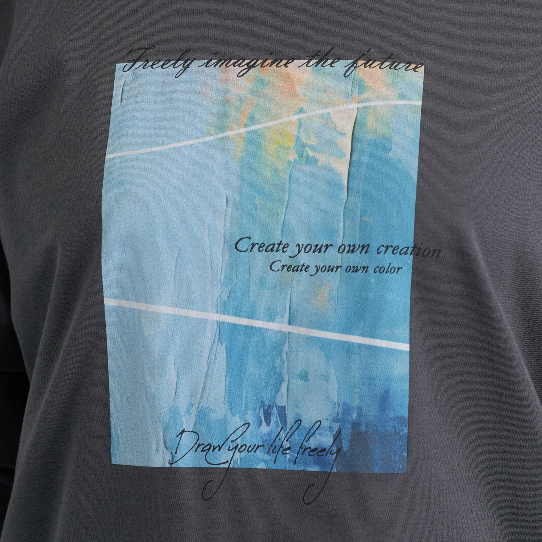 INDIVI「【UVケア】プリントフォトロングTシャツ」|Tシャツ・カットソー|