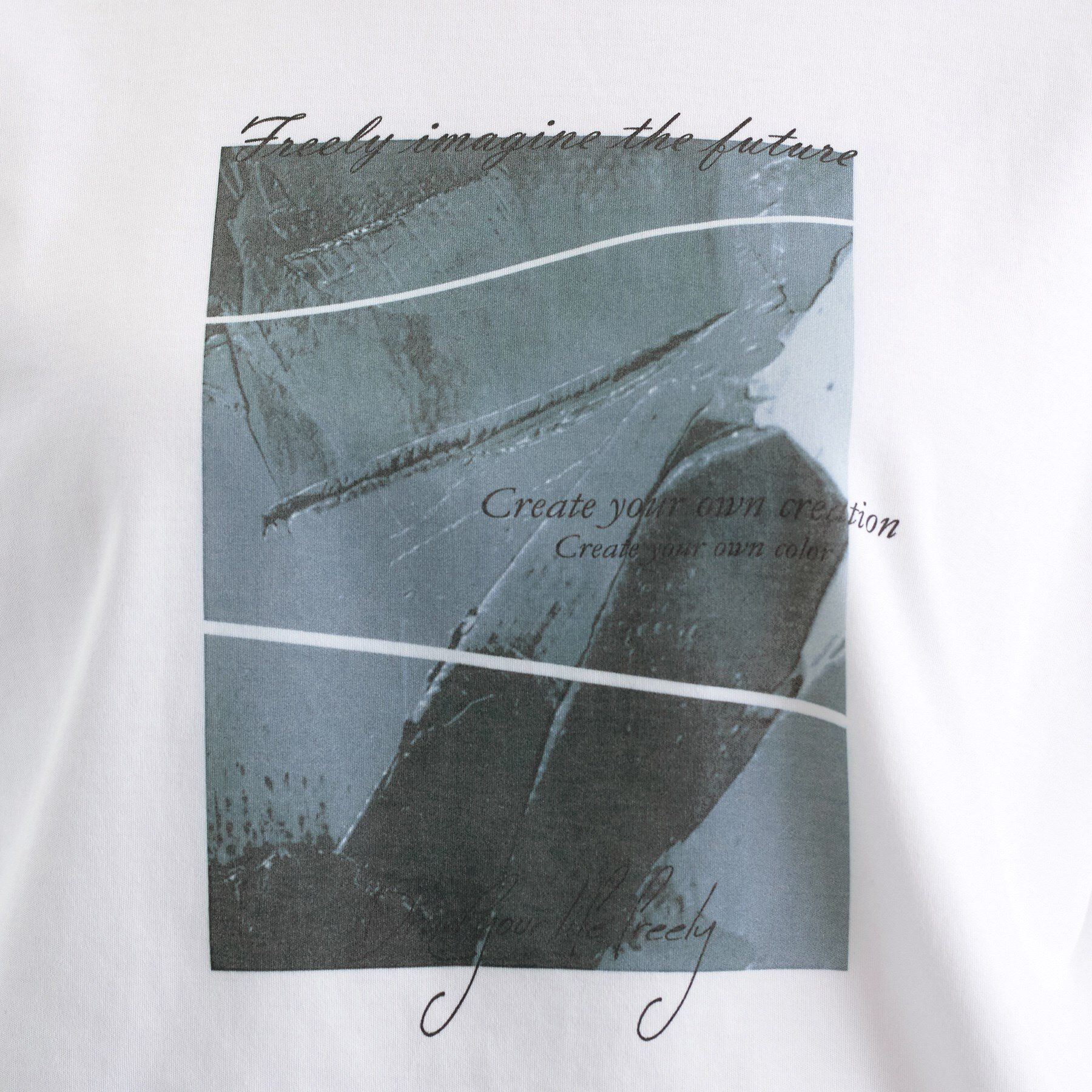 INDIVI「【UVケア】プリントフォトロングTシャツ」|Tシャツ・カットソー|