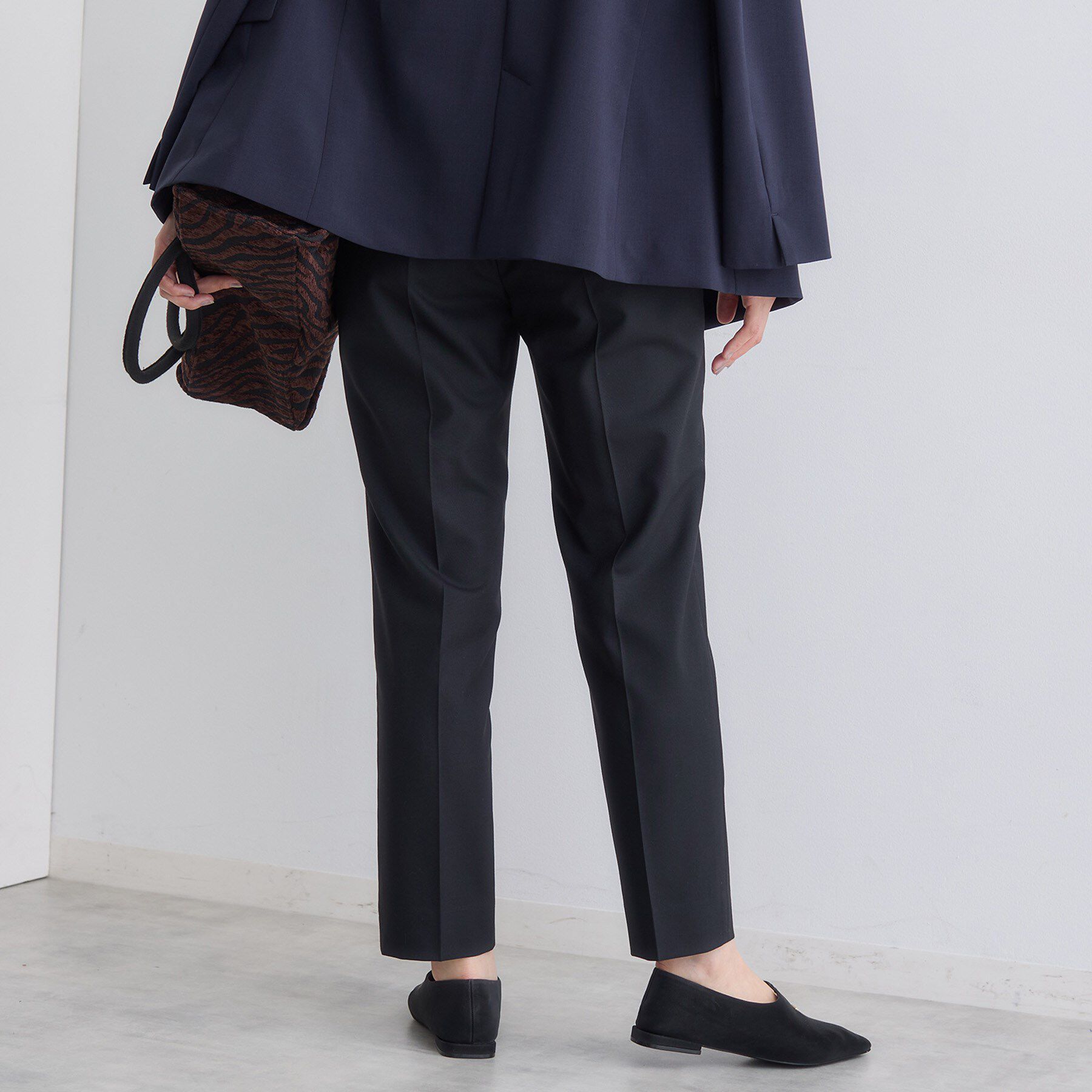 INDIVI「【褒められパンツ/ウール混】スティックパンツ」|その他|