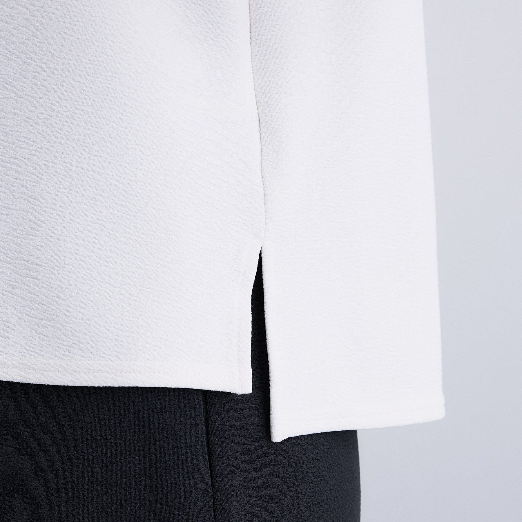 INDIVI「【SETUP可能／袖コンシャス】ダンボールジャージトップス」|Tシャツ・カットソー|