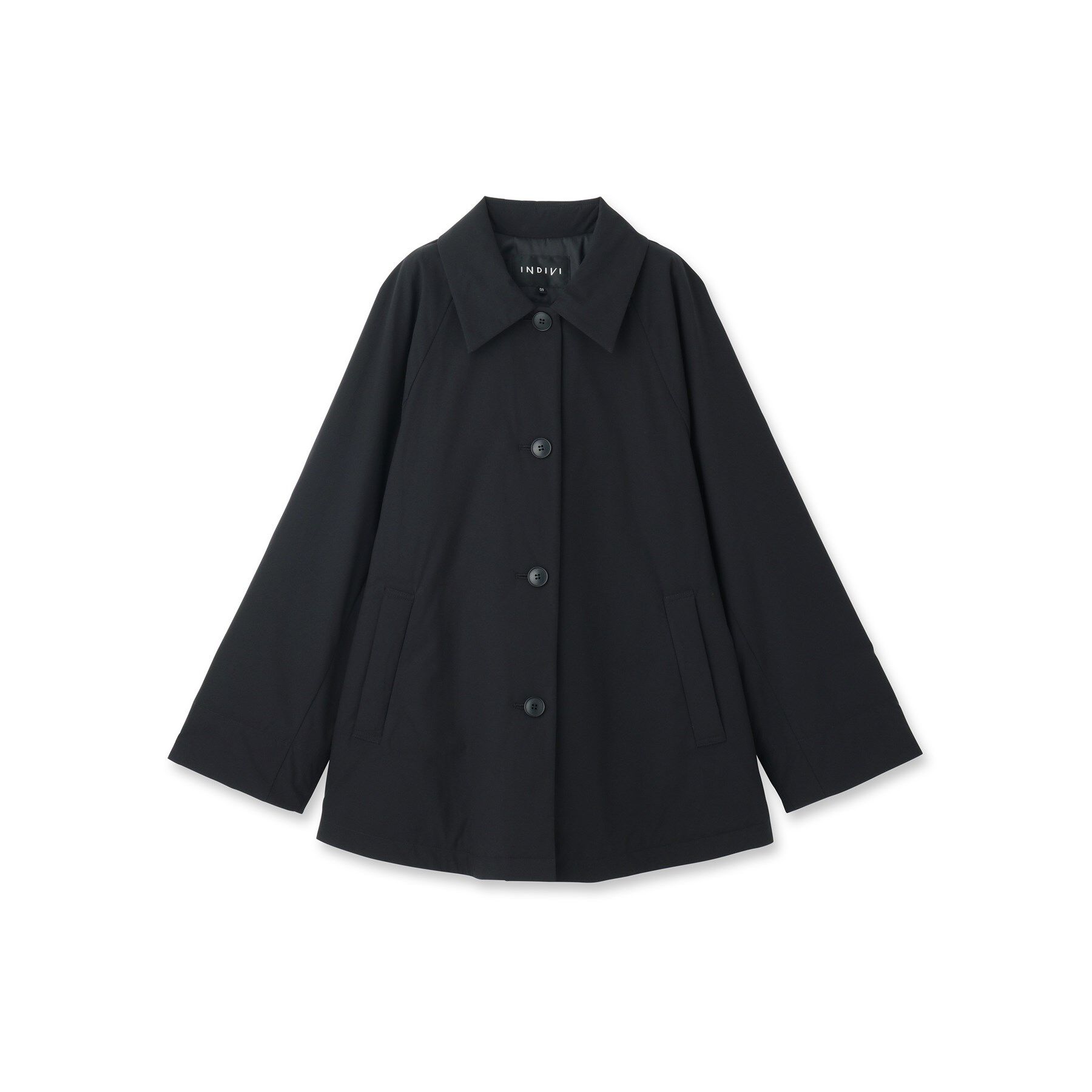 INDIVI「【超軽量／蓄熱】ライトパフステンカラーコート」|ダウン|