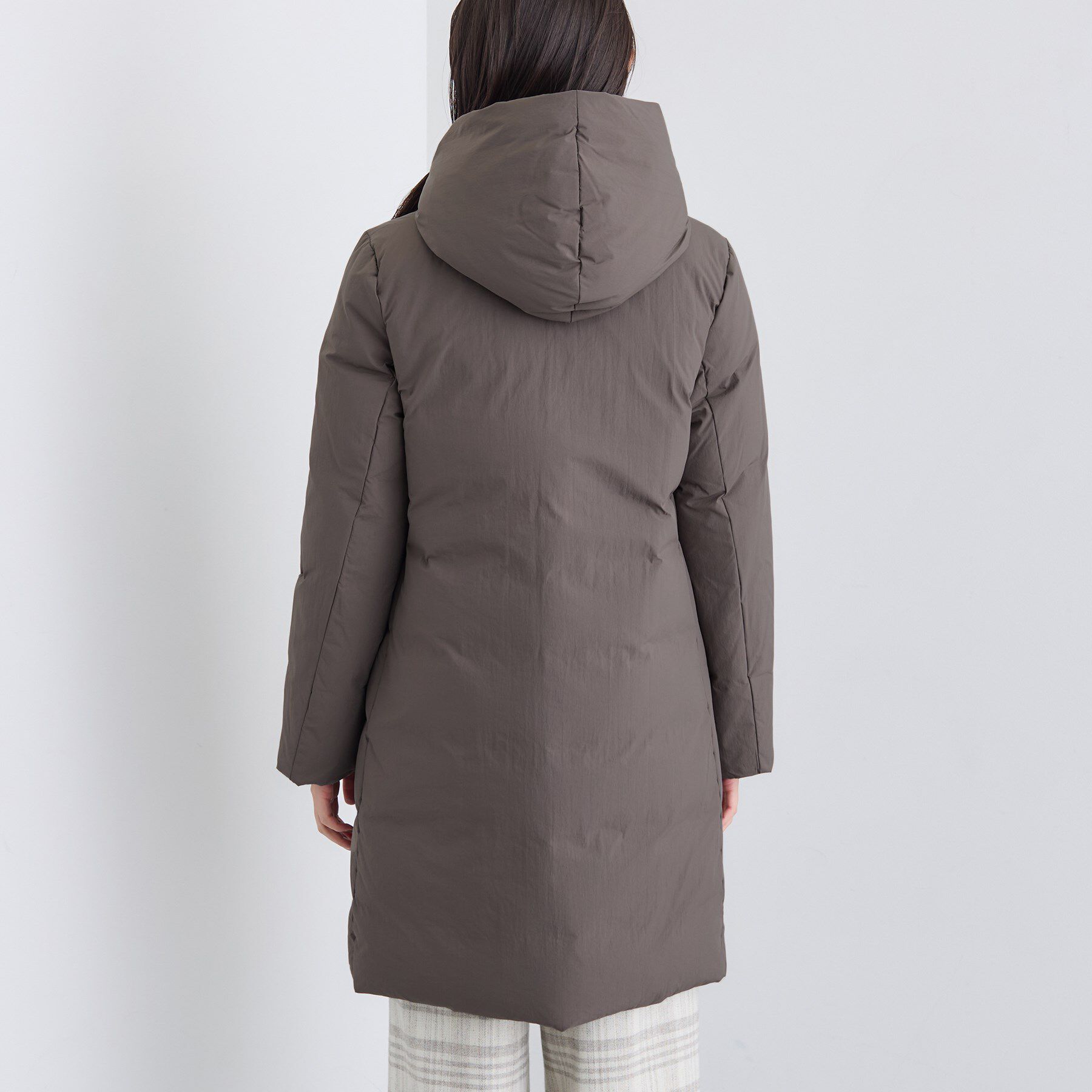 INDIVI「【撥水／洗える】ステッチレス ロングダウンコート」|ダウン|