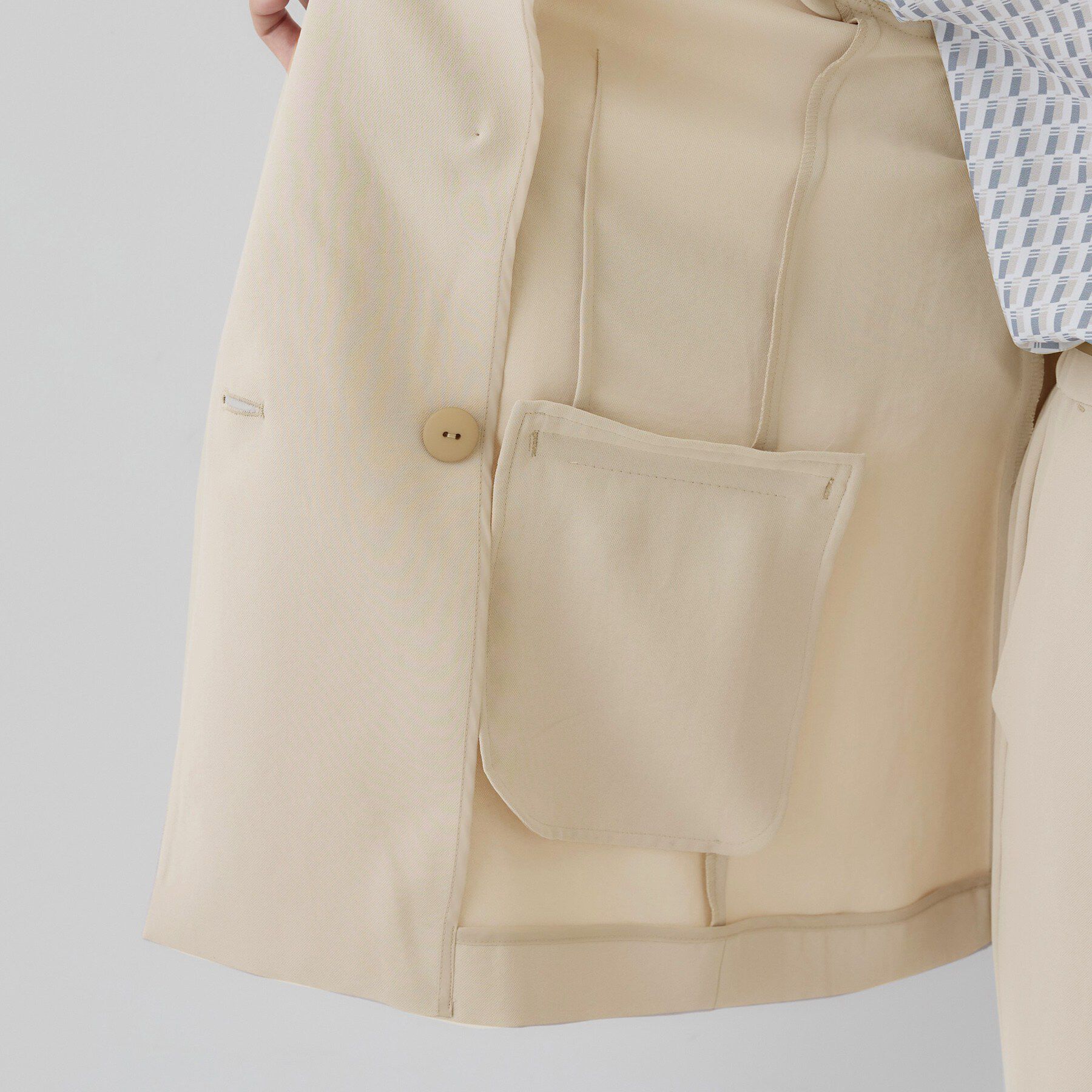 INDIVI「【洗える／多機能／SETUP可】着る日傘ダブルジャケット」|テーラードジャケット|