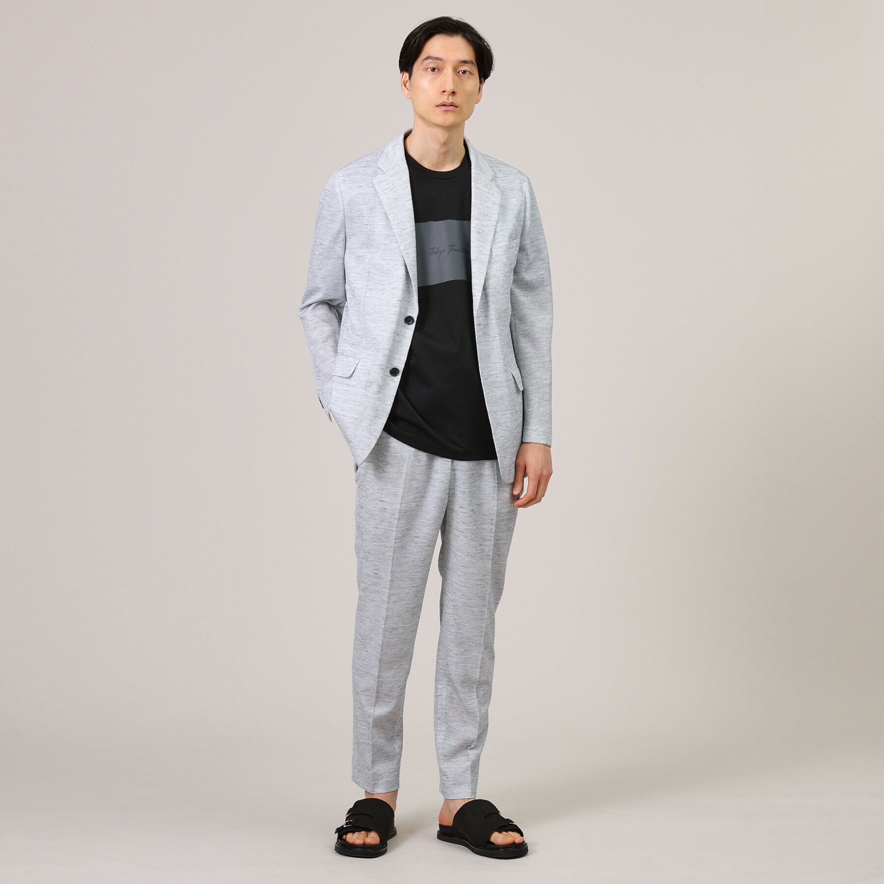 TAKEO KIKUCHI「【尾州織】リネンブレンド メッシュ ジャケット」|テーラードジャケット|