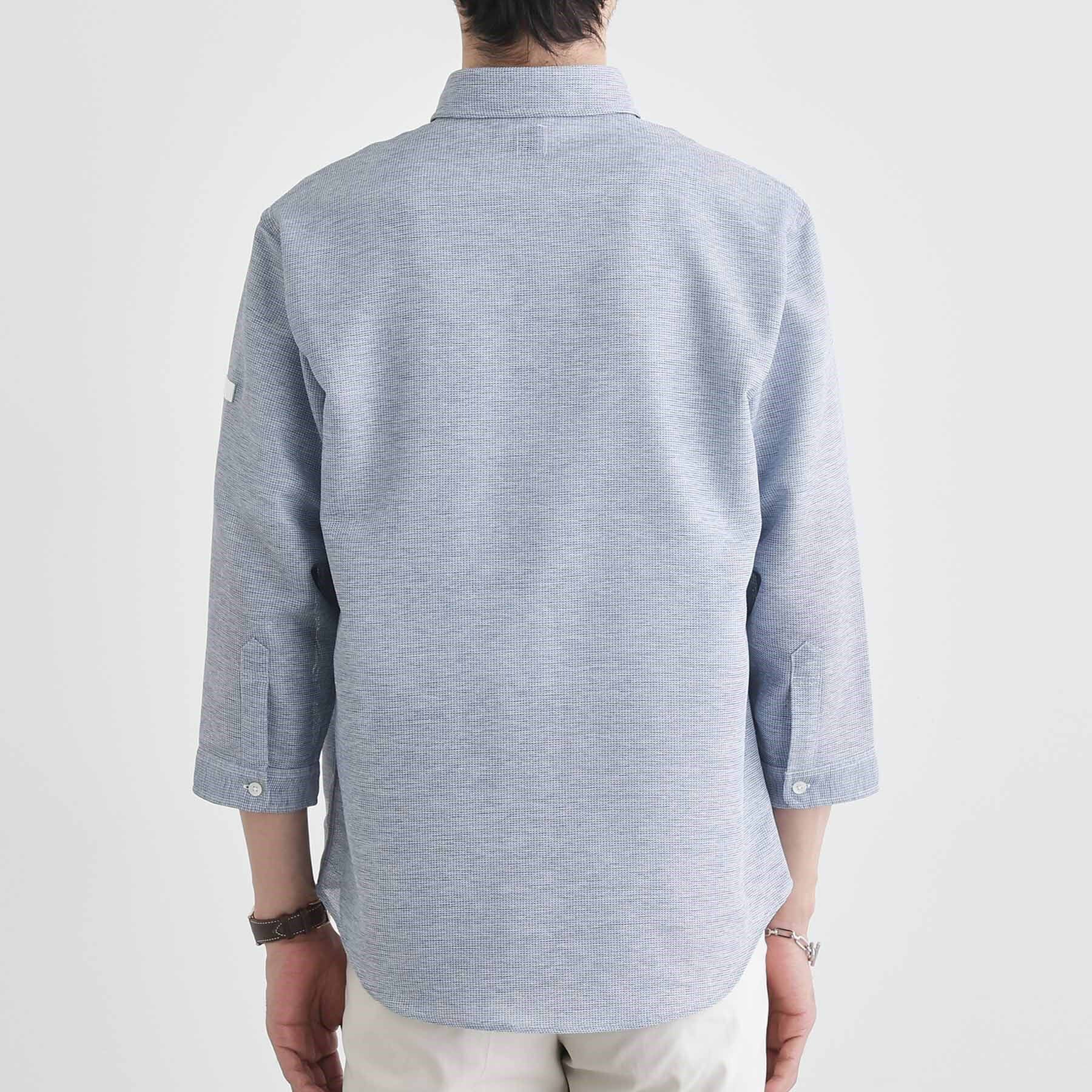 TAKEO KIKUCHI「【Sサイズ～】カラミ織り 7分袖シャツ」|シャツ・ブラウス|