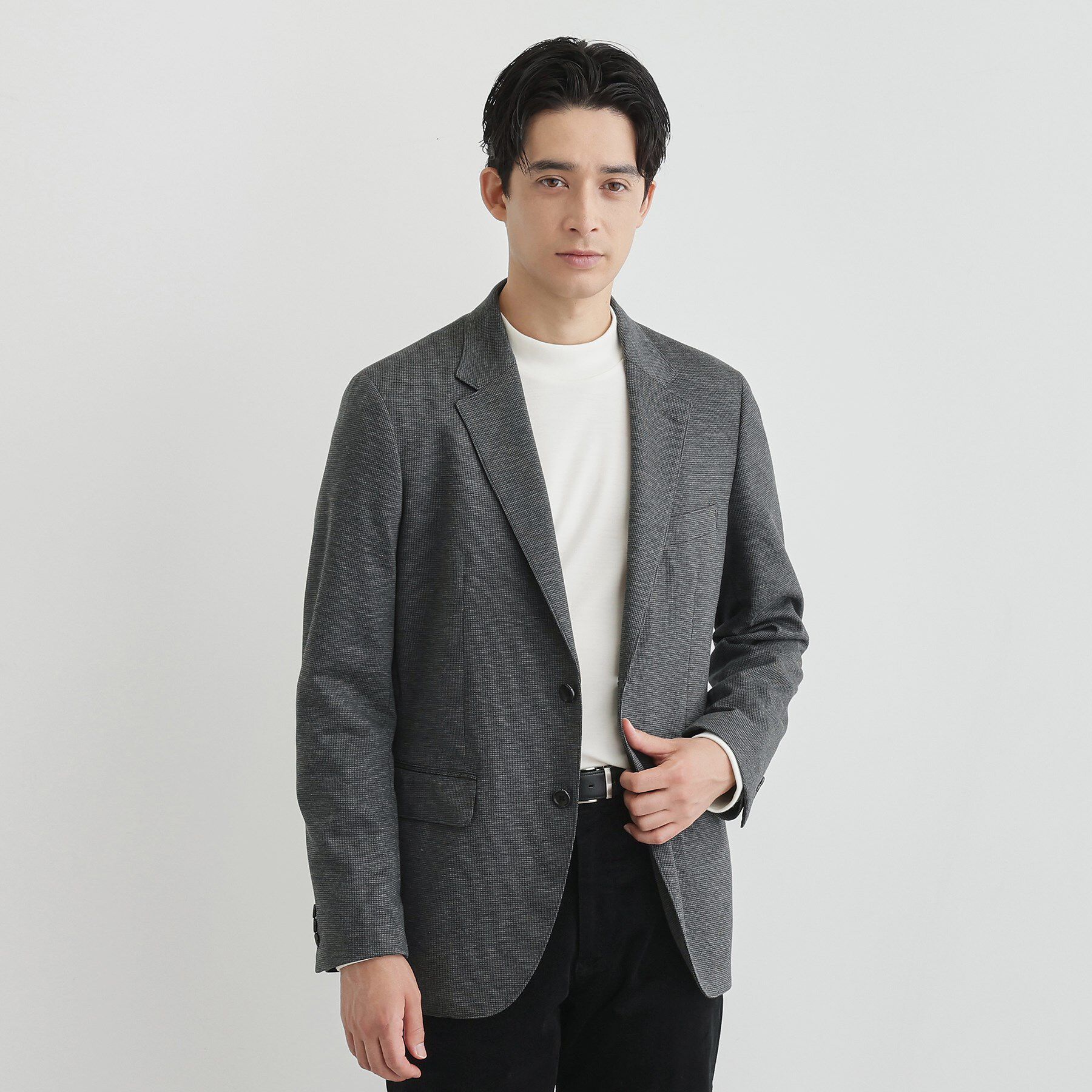 TAKEO KIKUCHI「【None Of Stress】アクティブジャージ 千鳥 ジャケット」|テーラードジャケット|