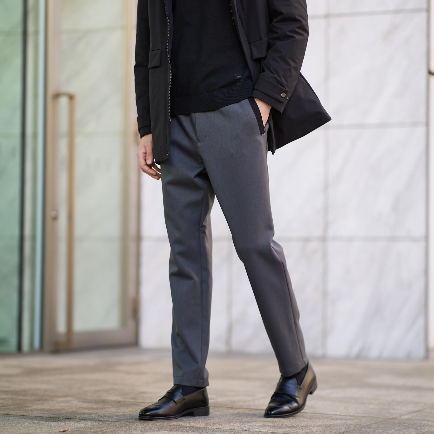 TAKEO KIKUCHI「【JUST ONE LAYER】ダウンファブリック イージーパンツ」|その他|