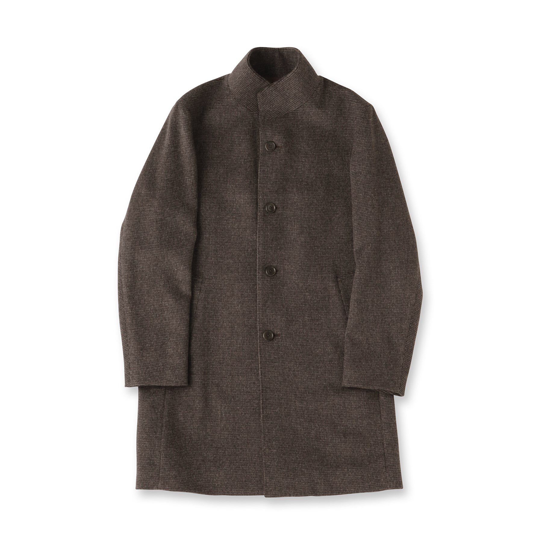 TAKEO KIKUCHI「カシミヤブレンド ビーバー調ピンヘッドスタンドカラーコート」|その他|