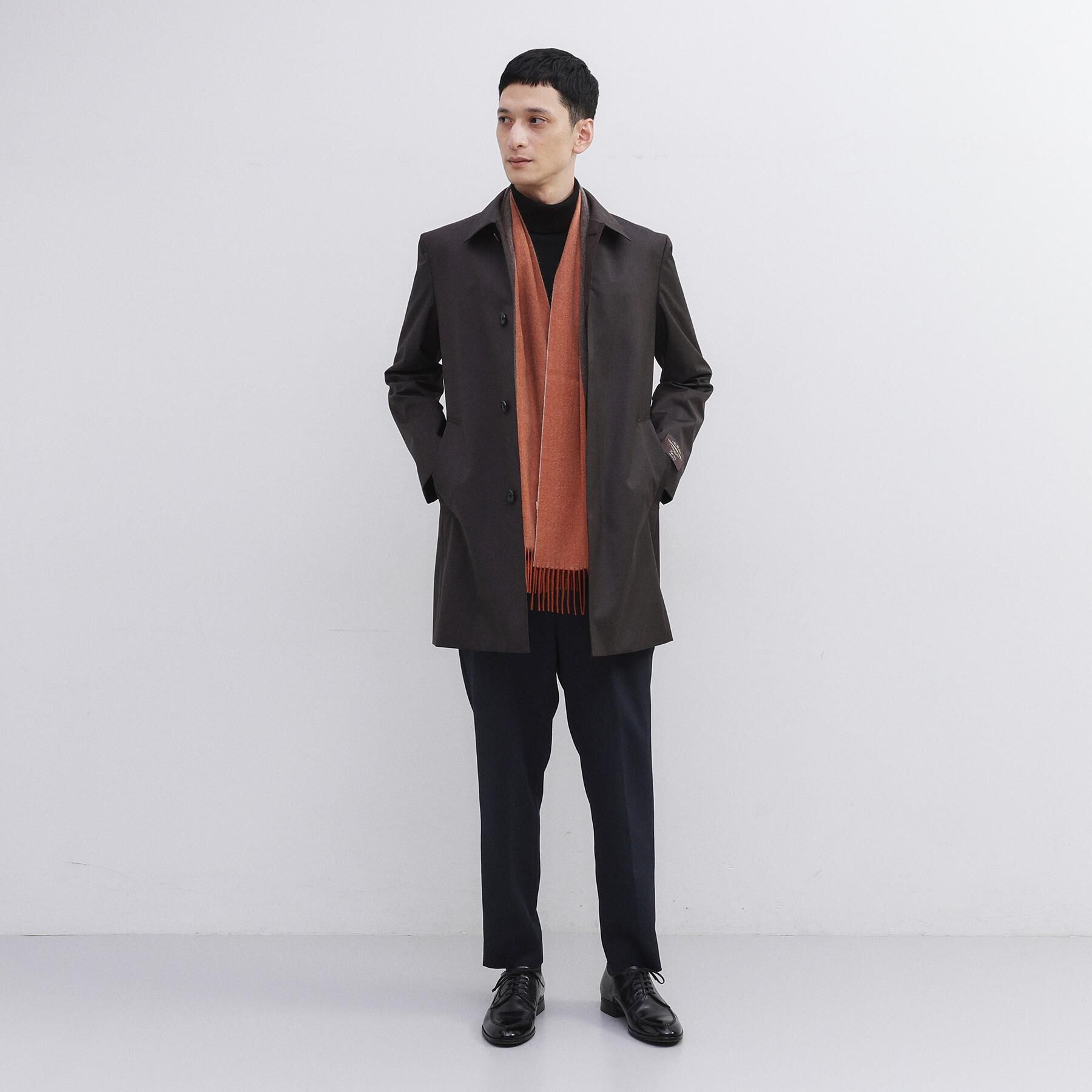 TAKEO KIKUCHI「【洗えるカシミヤ】ピュアカシミヤ 4面パネルマフラー」|ストール|