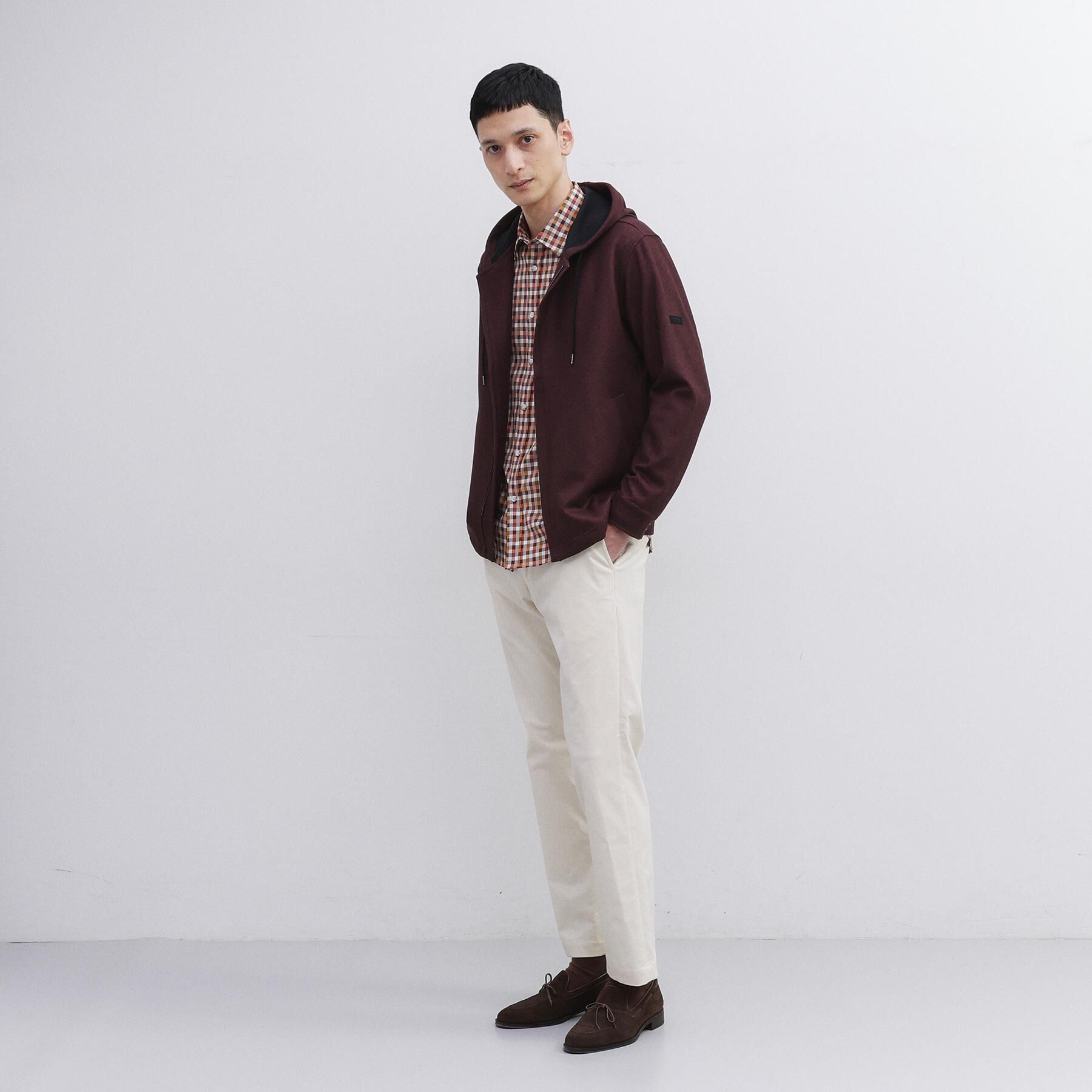 TAKEO KIKUCHI「【JUST ONE LAYER】ダウンファブリックZIPパーカー」|パーカー|