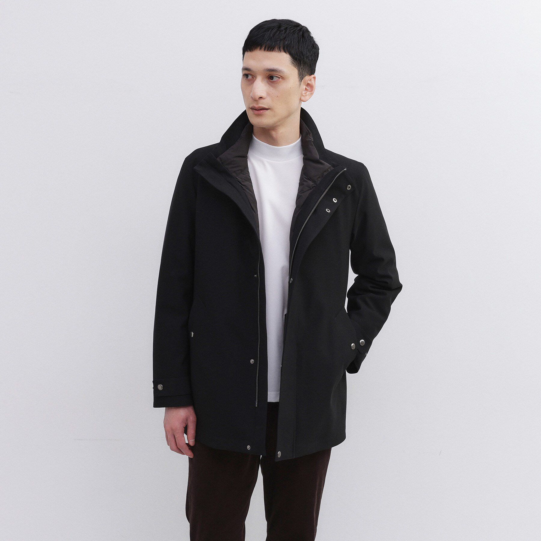 TAKEO KIKUCHI「【3WAY】ドビー ダウンライナー付ブルゾン」|ブルゾン・スタジャン|