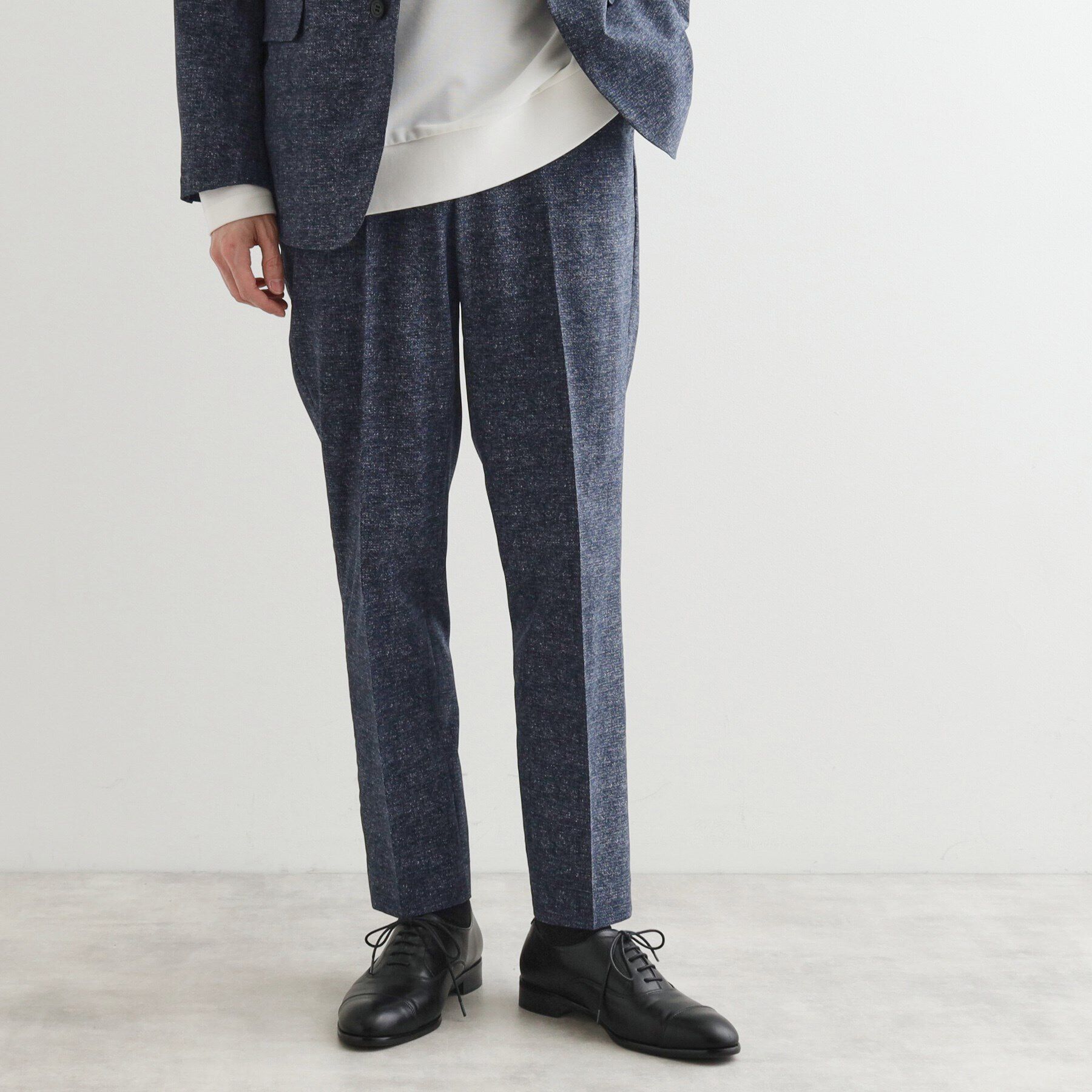 tk.TAKEO KIKUCHI「【洗える／通気性】COOL DOTS(R)テーパードスラックス（セットアップ対応）」|その他|ブルー(792)