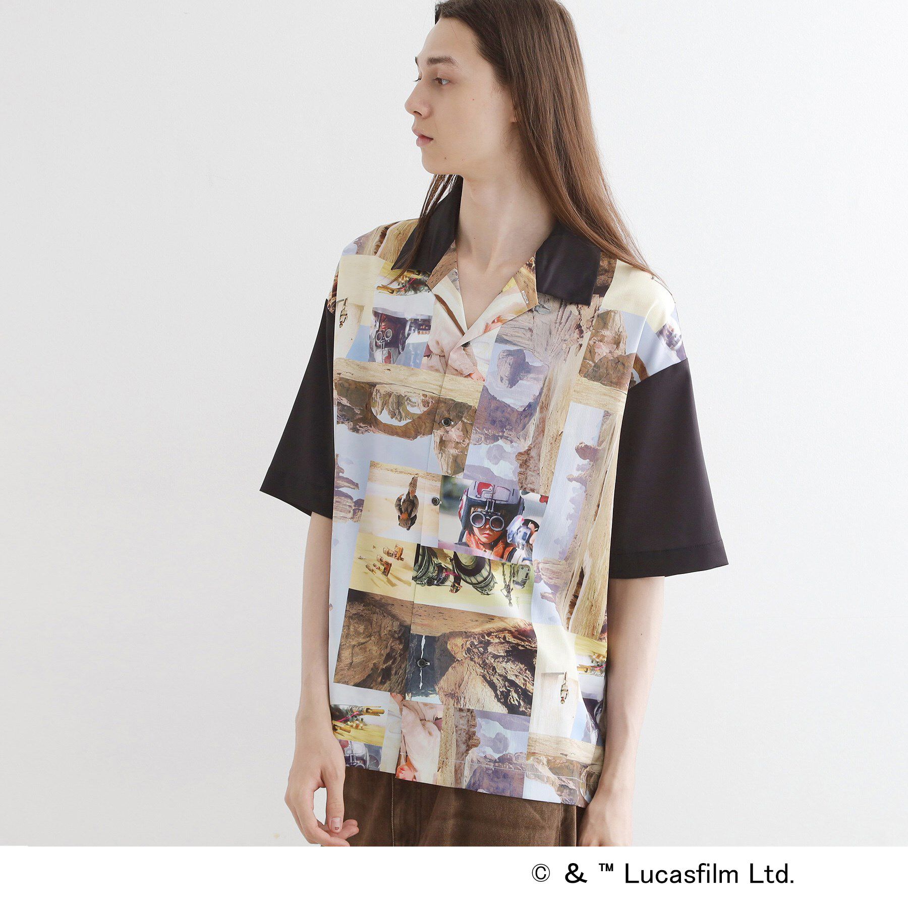 tk.TAKEO KIKUCHI「【STAR WARS】Capsule Collection 2WAY半袖シャツ」|シャツ・ブラウス|サックスブルー(49