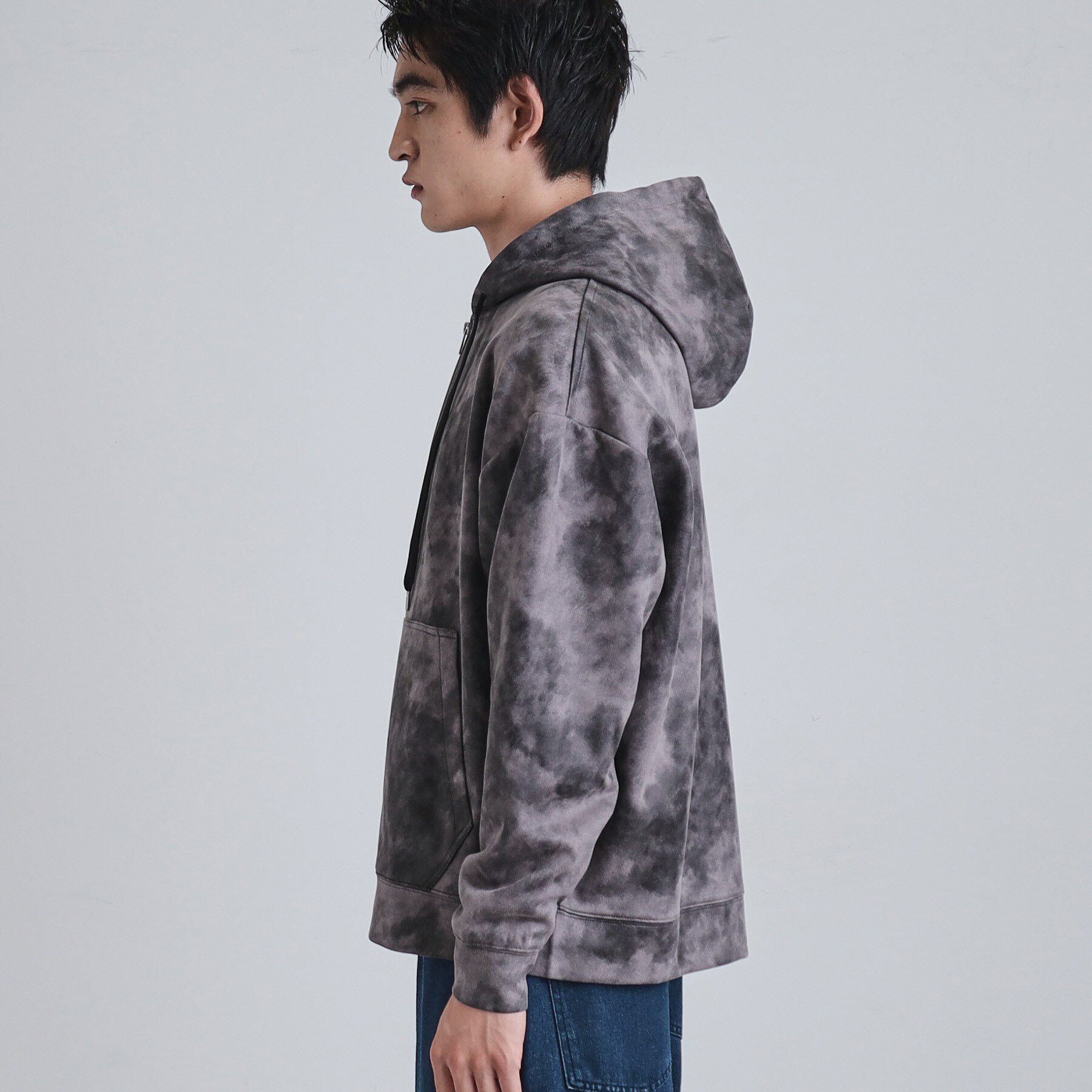 tk.TAKEO KIKUCHI「ヴィンテージライクプリント ジップパーカー」|パーカー|