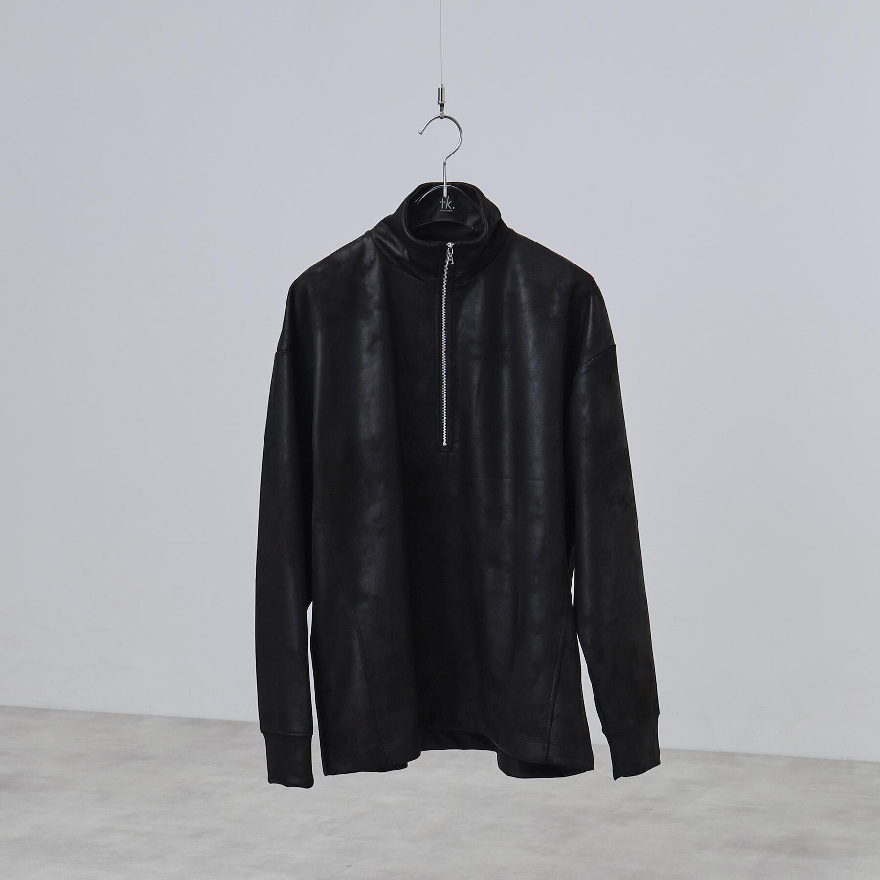 tk.TAKEO KIKUCHI「ヴィンテージライクプリント ハーフジッププルオーバー」|Tシャツ・カットソー|