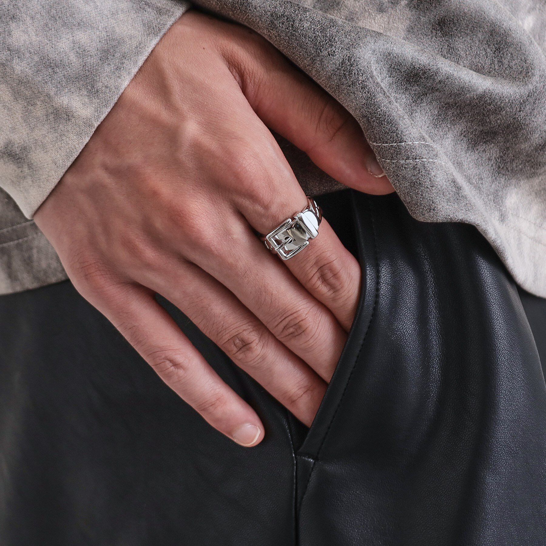 tk.TAKEO KIKUCHI「メタルベルトリング」|リング|