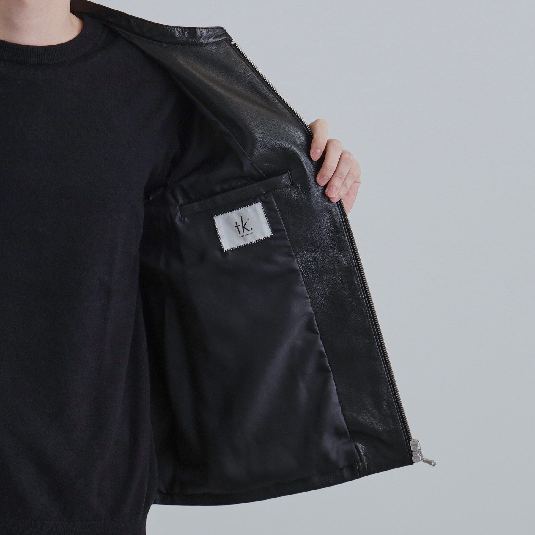 tk.TAKEO KIKUCHI「【本革】ラムレザーシングルライダース」|ブルゾン・スタジャン|