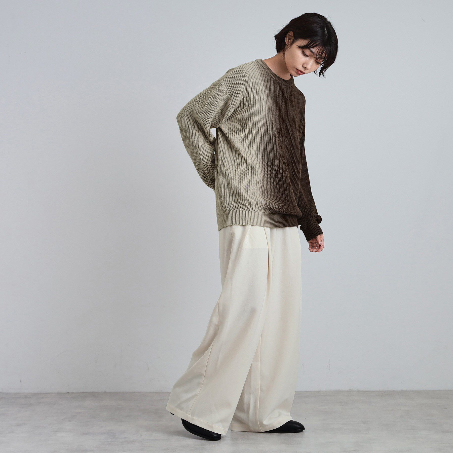 tk.TAKEO KIKUCHI「グラデダイニットプルオーバー」|ニット・セーター|