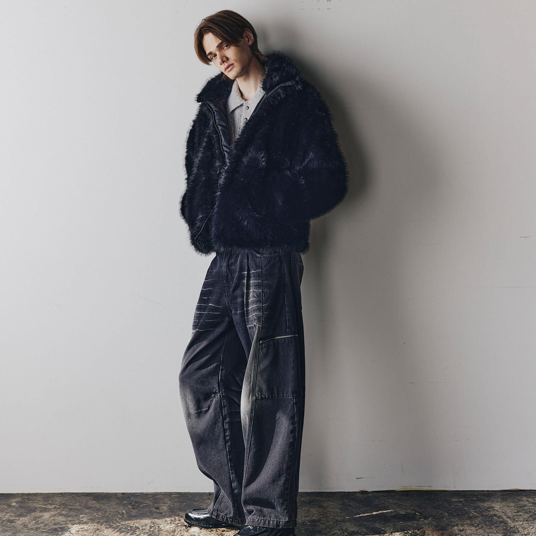 tk.TAKEO KIKUCHI「ミックスフェイクファーブルゾン」|ブルゾン・スタジャン|