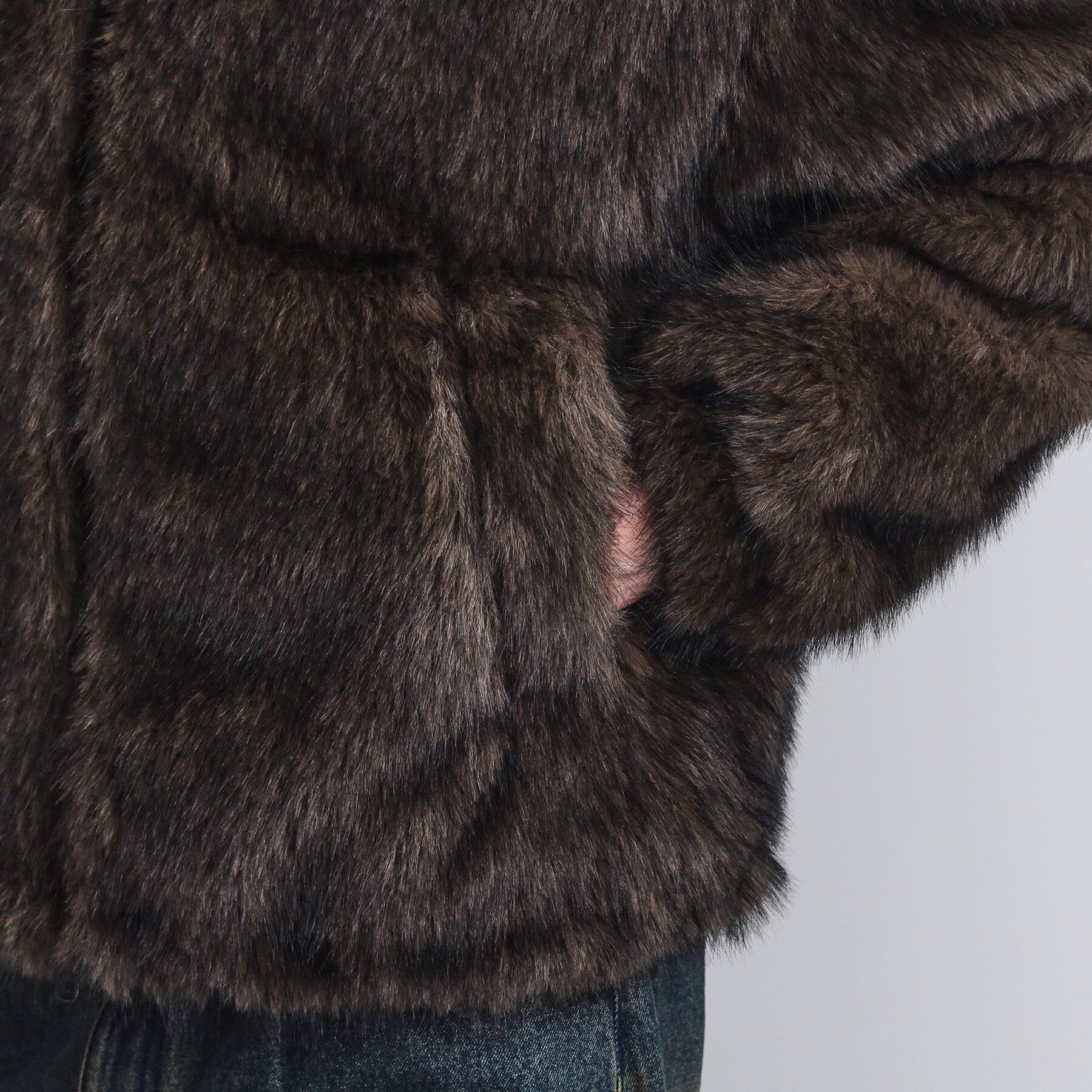 tk.TAKEO KIKUCHI「ミックスフェイクファーブルゾン」|ブルゾン・スタジャン|