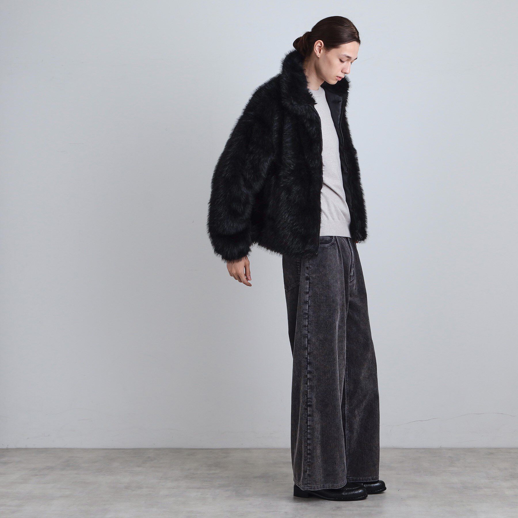 tk.TAKEO KIKUCHI「ミックスフェイクファーブルゾン」|ブルゾン・スタジャン|