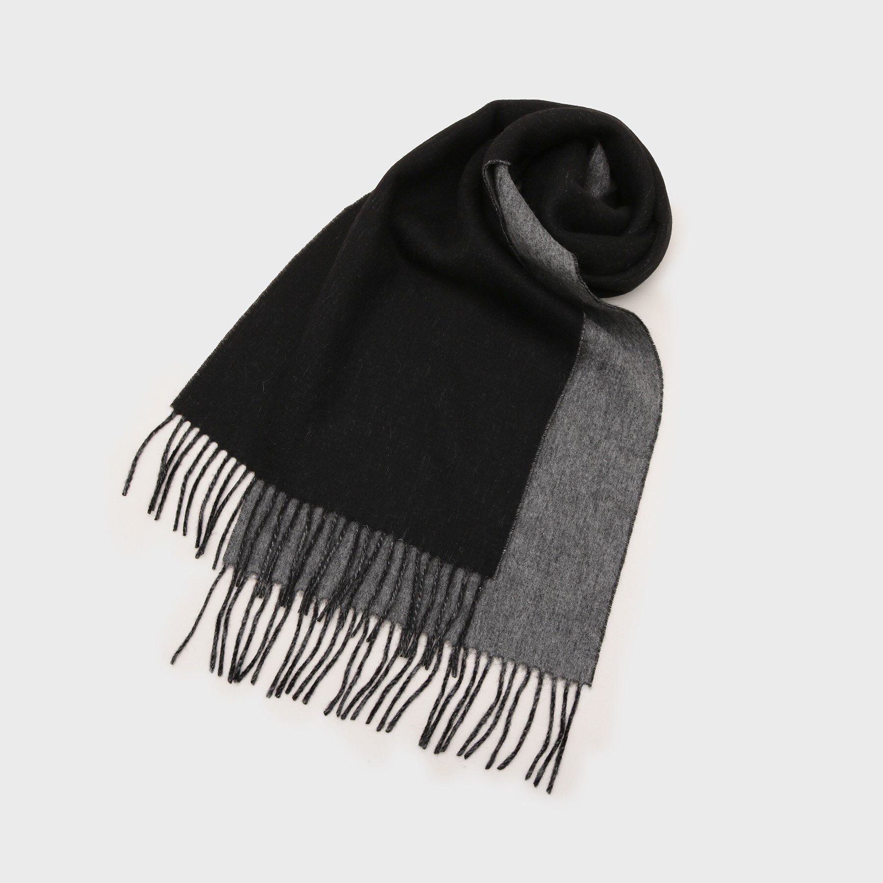 tk.TAKEO KIKUCHI「カシミヤ混マフラー」|ストール|ブラック(019)
