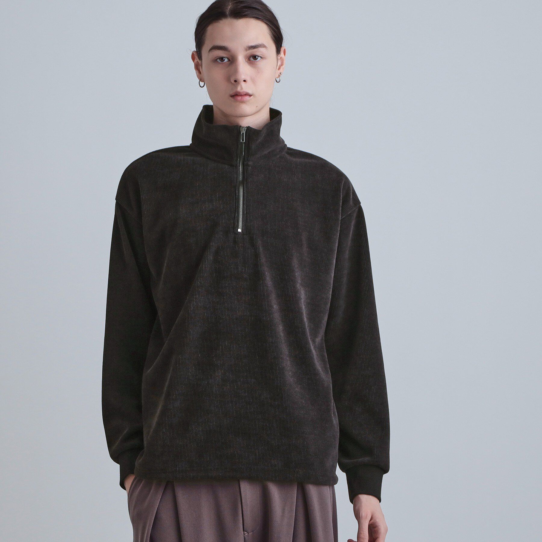 tk.TAKEO KIKUCHI「コーデュロイハーフジップ」|Tシャツ・カットソー|
