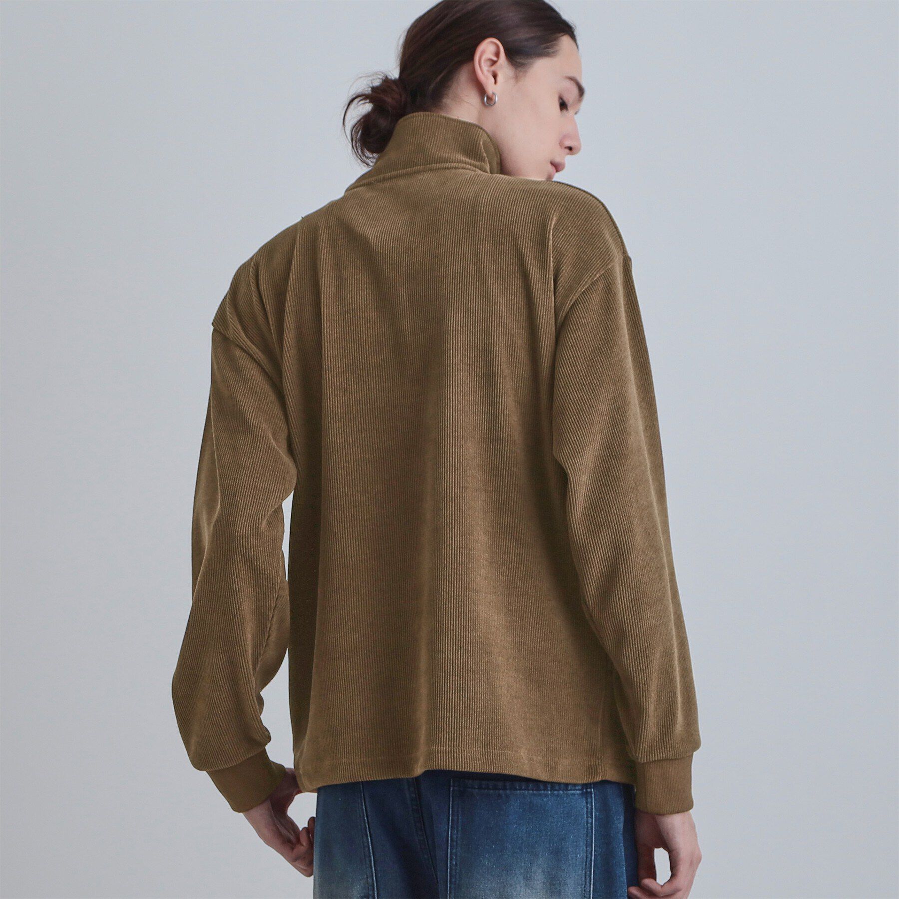 tk.TAKEO KIKUCHI「コーデュロイハーフジップ」|Tシャツ・カットソー|
