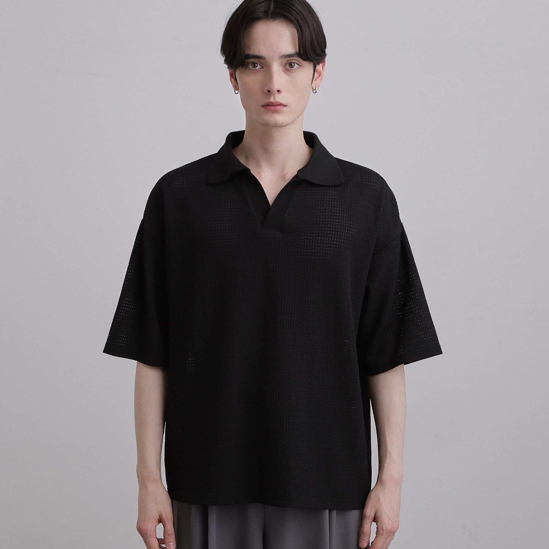 tk.TAKEO KIKUCHI「スキッパーポロシャツ」|Tシャツ・カットソー|