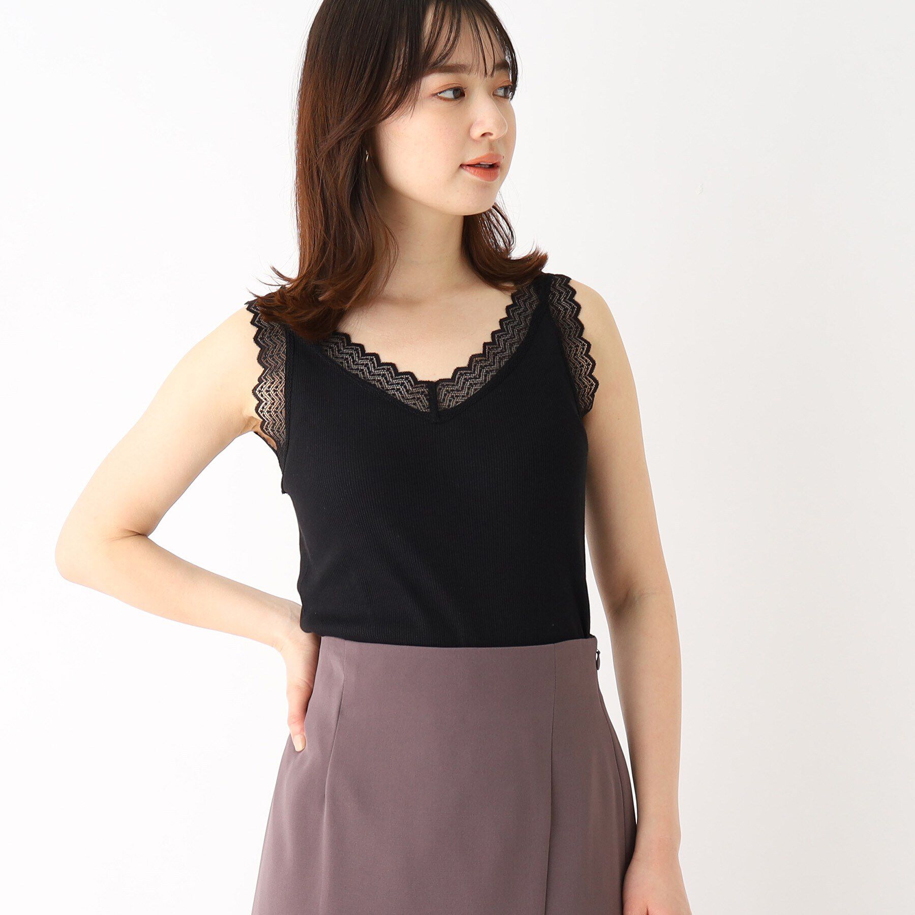 index「前後2WAYレースタンクトップ【洗濯機洗い可】」|キャミソール|
