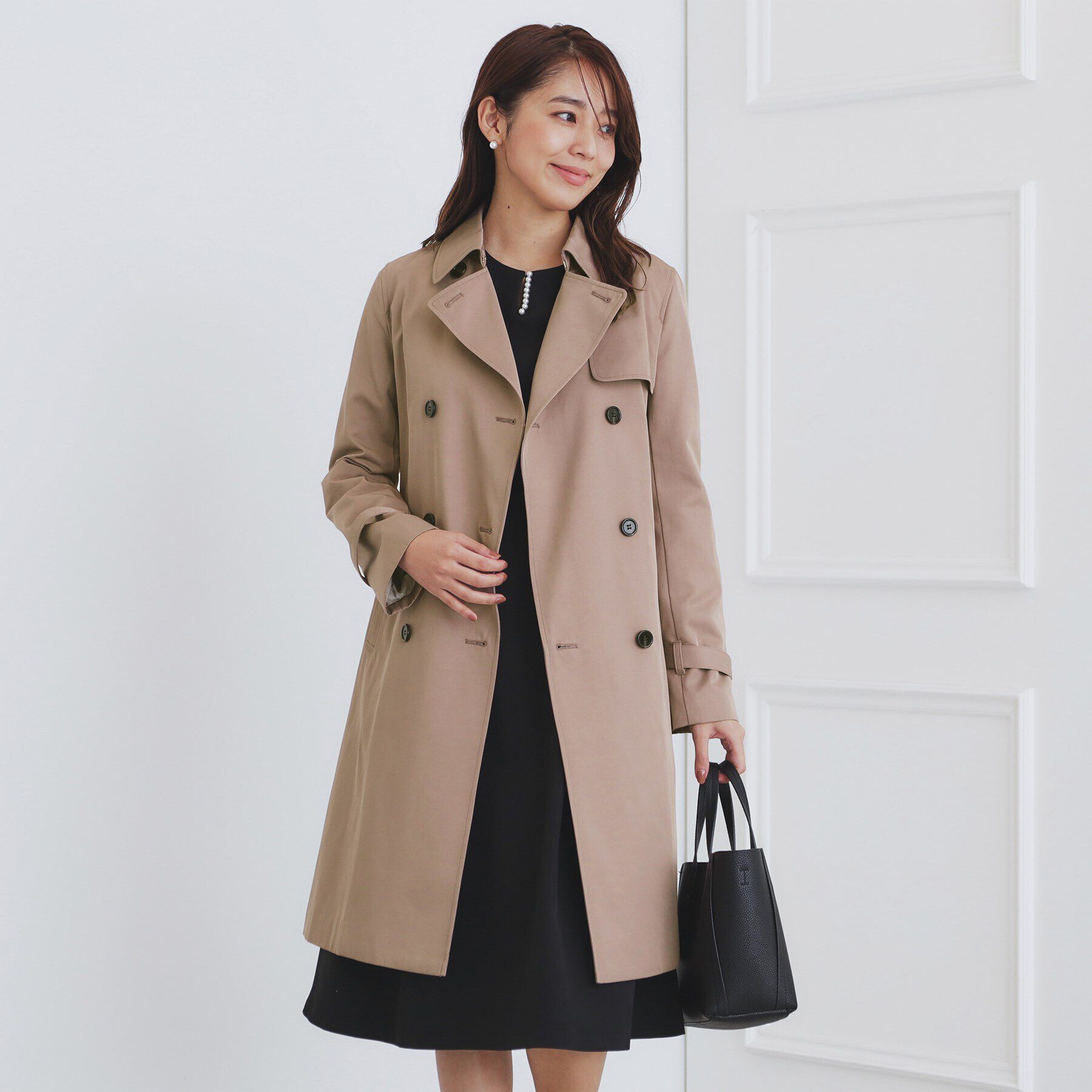 index「《XS-3Lsize》通勤対応/トレンチコート【洗濯機洗い可/撥水/親水性防汚】」|トレンチコート|