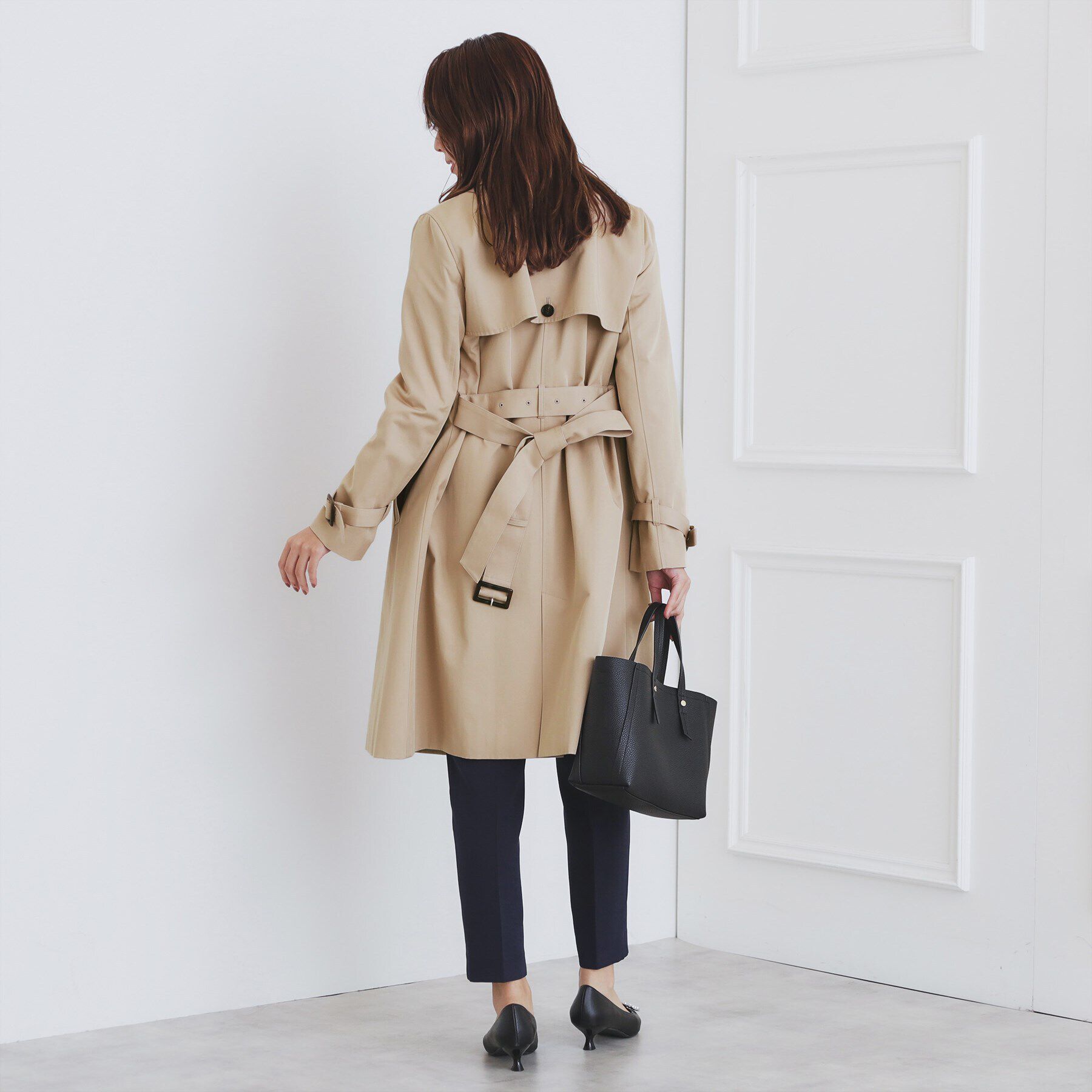 index「《XS-3Lsize》通勤対応/トレンチコート【洗濯機洗い可/撥水/親水性防汚】」|トレンチコート|