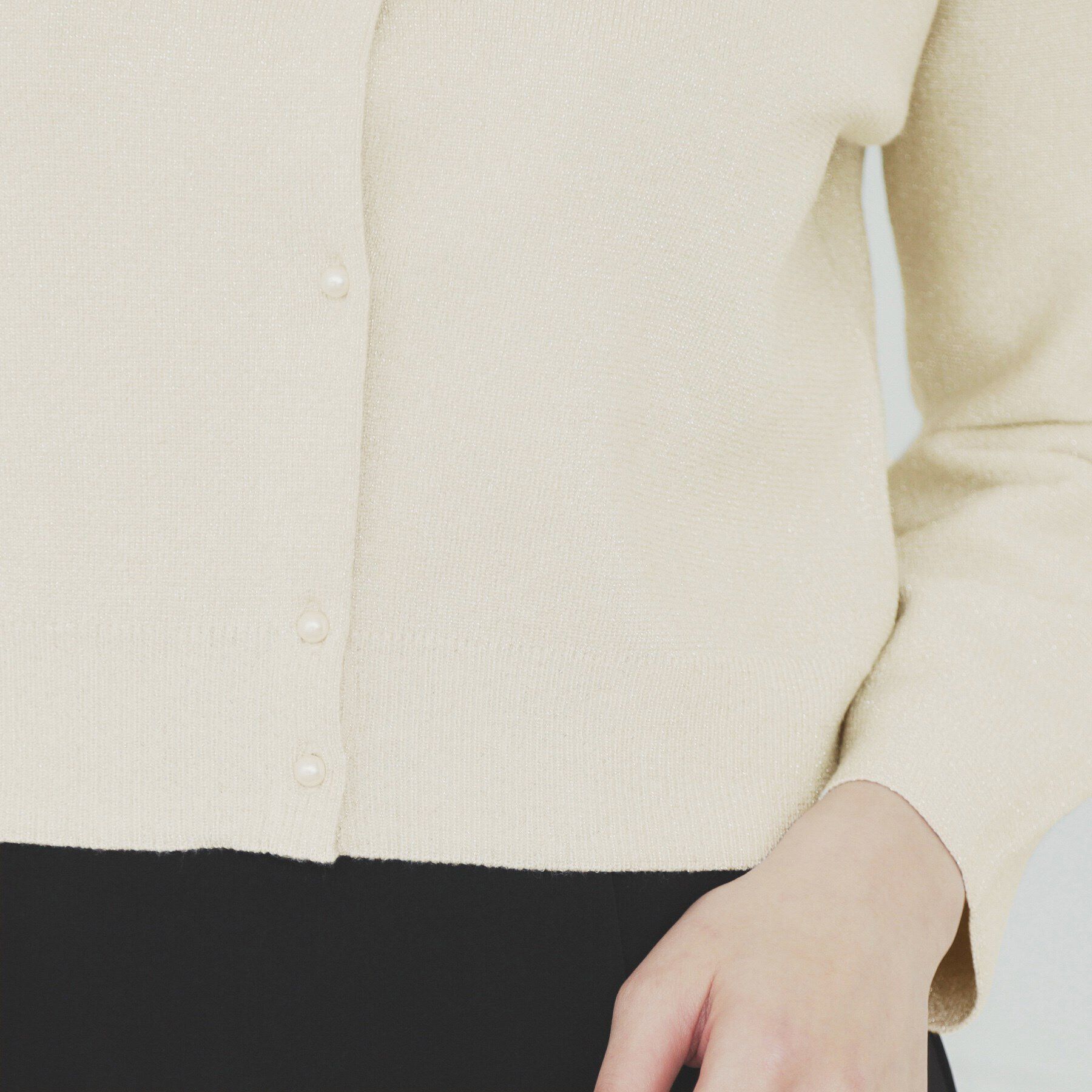 index「ラメビジューカーディガン【洗濯機洗い可】」|カーディガン|