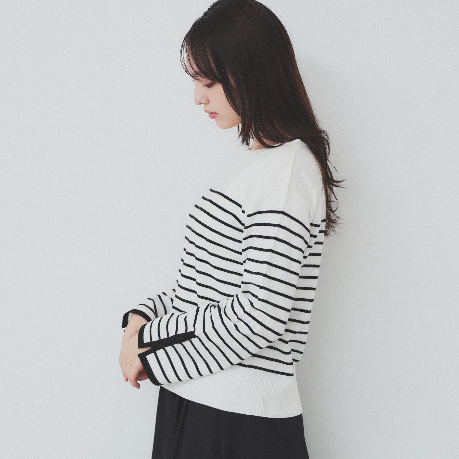 index「袖スリットスリーブニット【洗濯機洗い可】」|ニット・セーター|