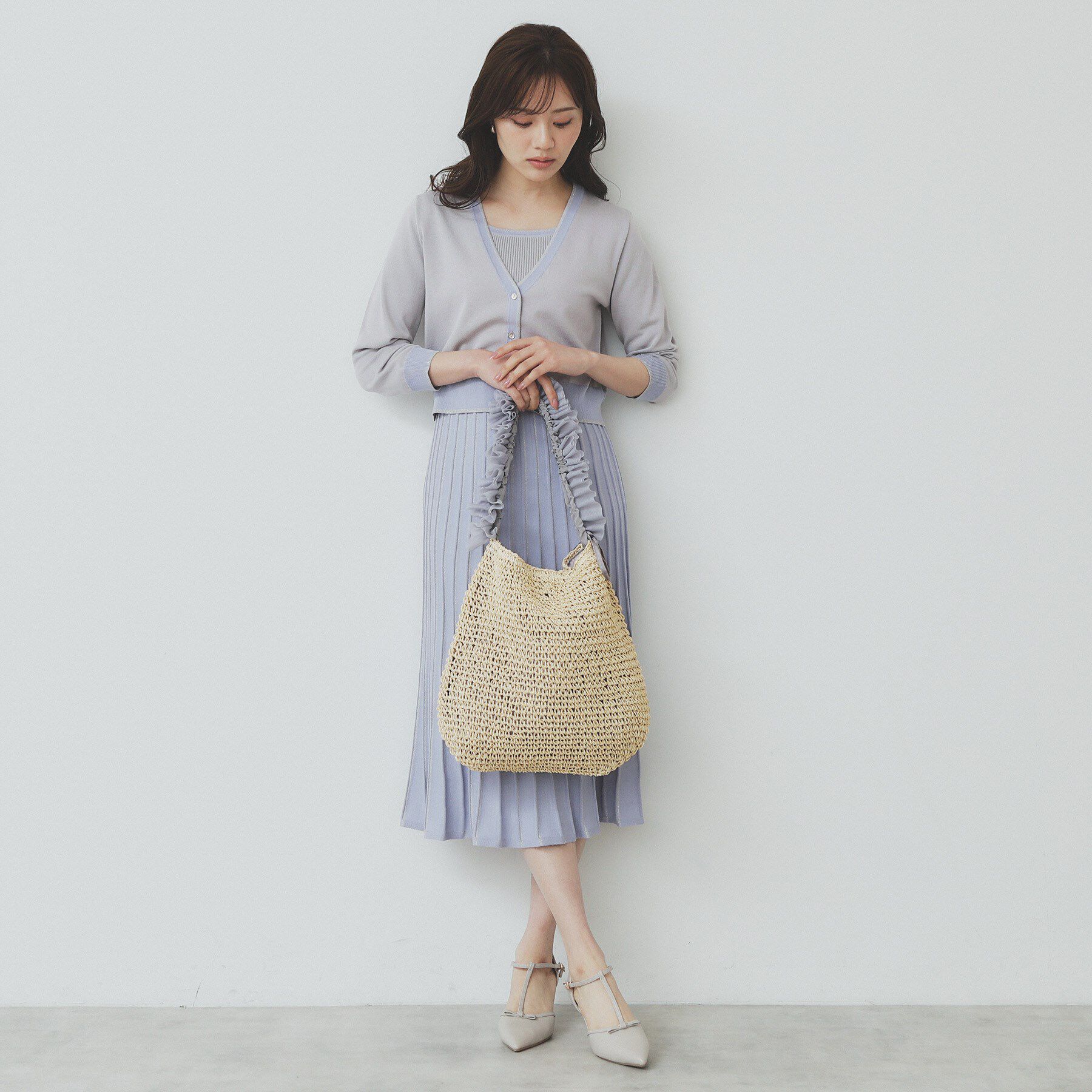 index「雑材ワンショルダーフリルA4トート」|トートバッグ|