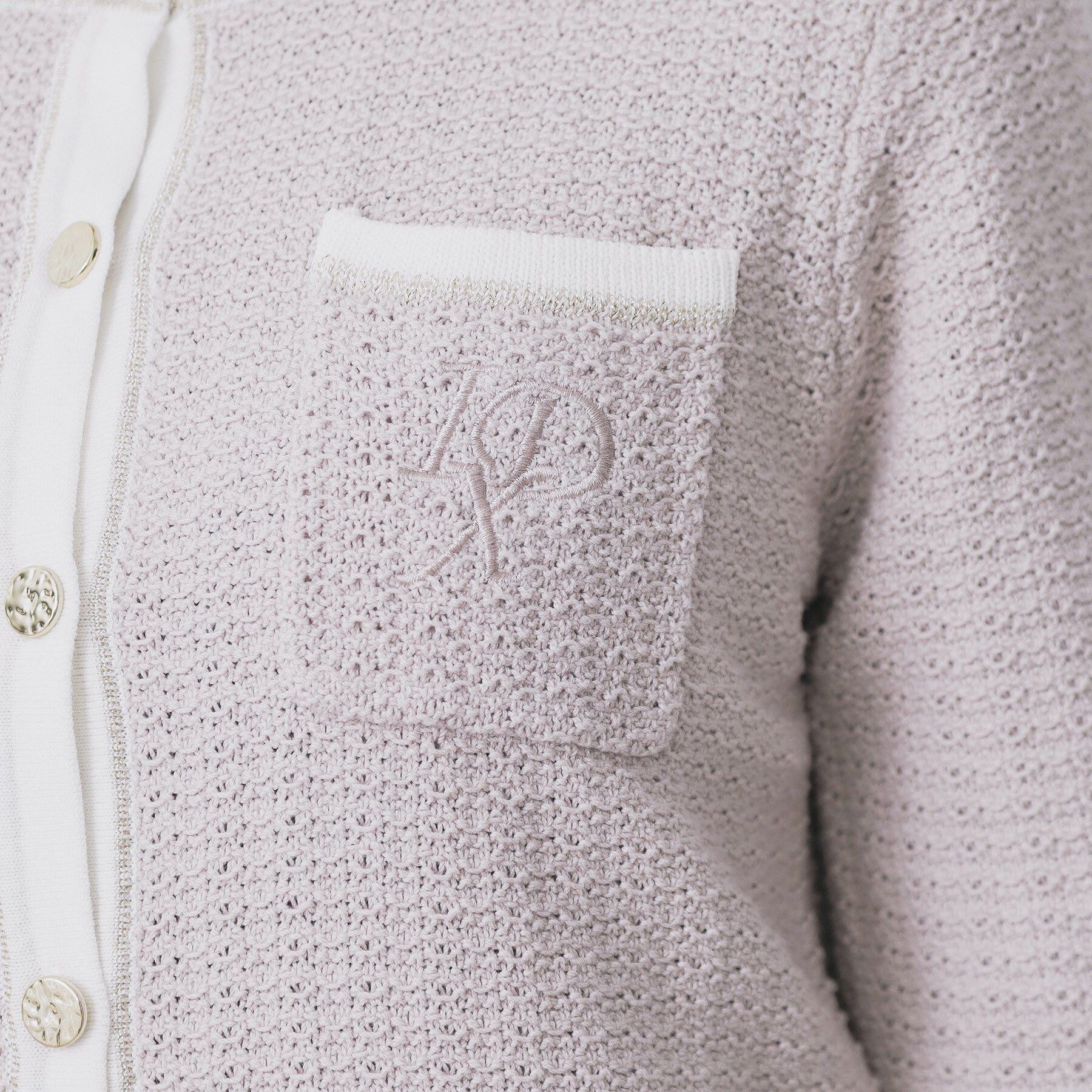 index「ロゴ刺繍クルーカーディガン【洗濯機洗い可】」|カーディガン|