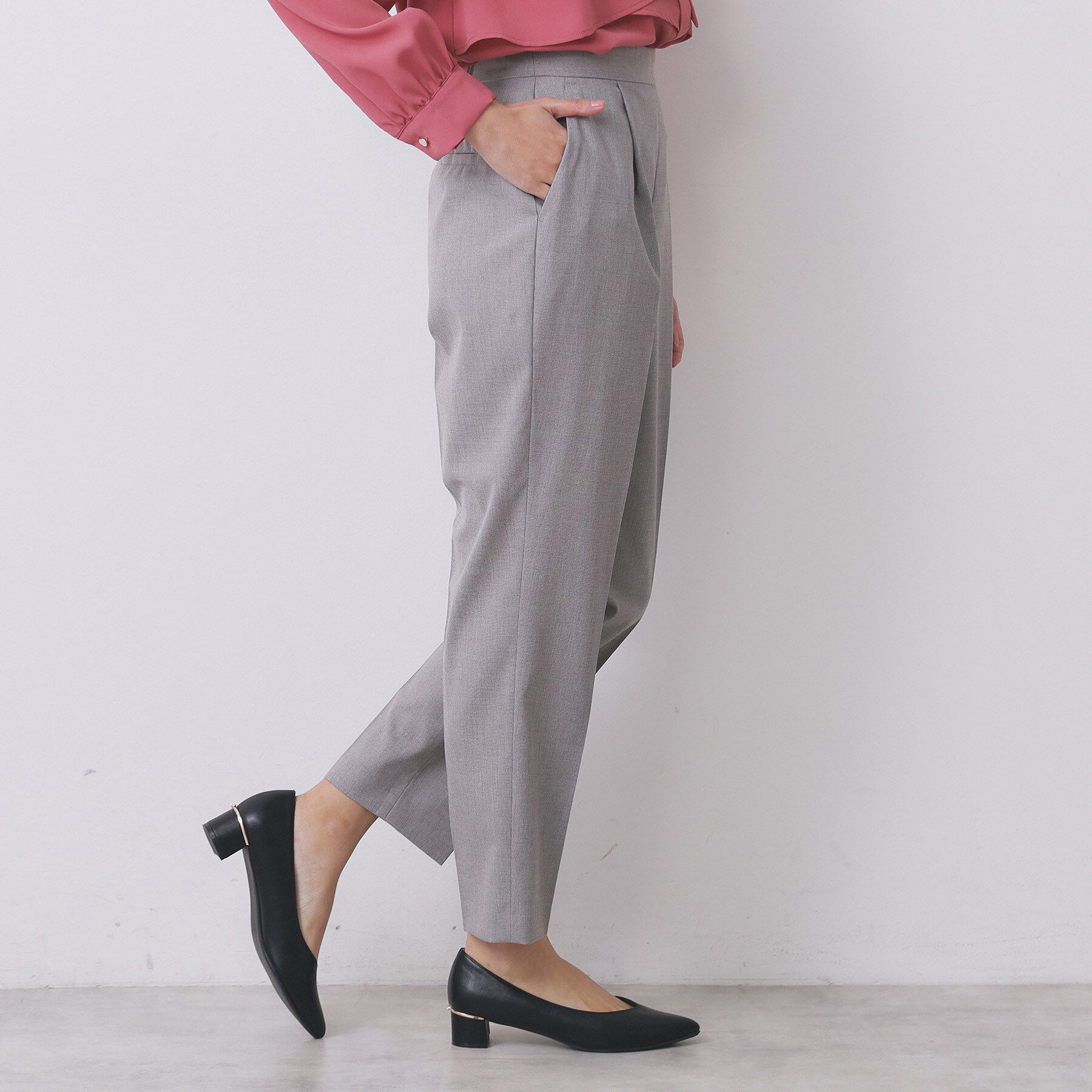 index「ウールライクストレッチテーパードパンツ/セットアップ対応【洗濯機OK】」|その他|