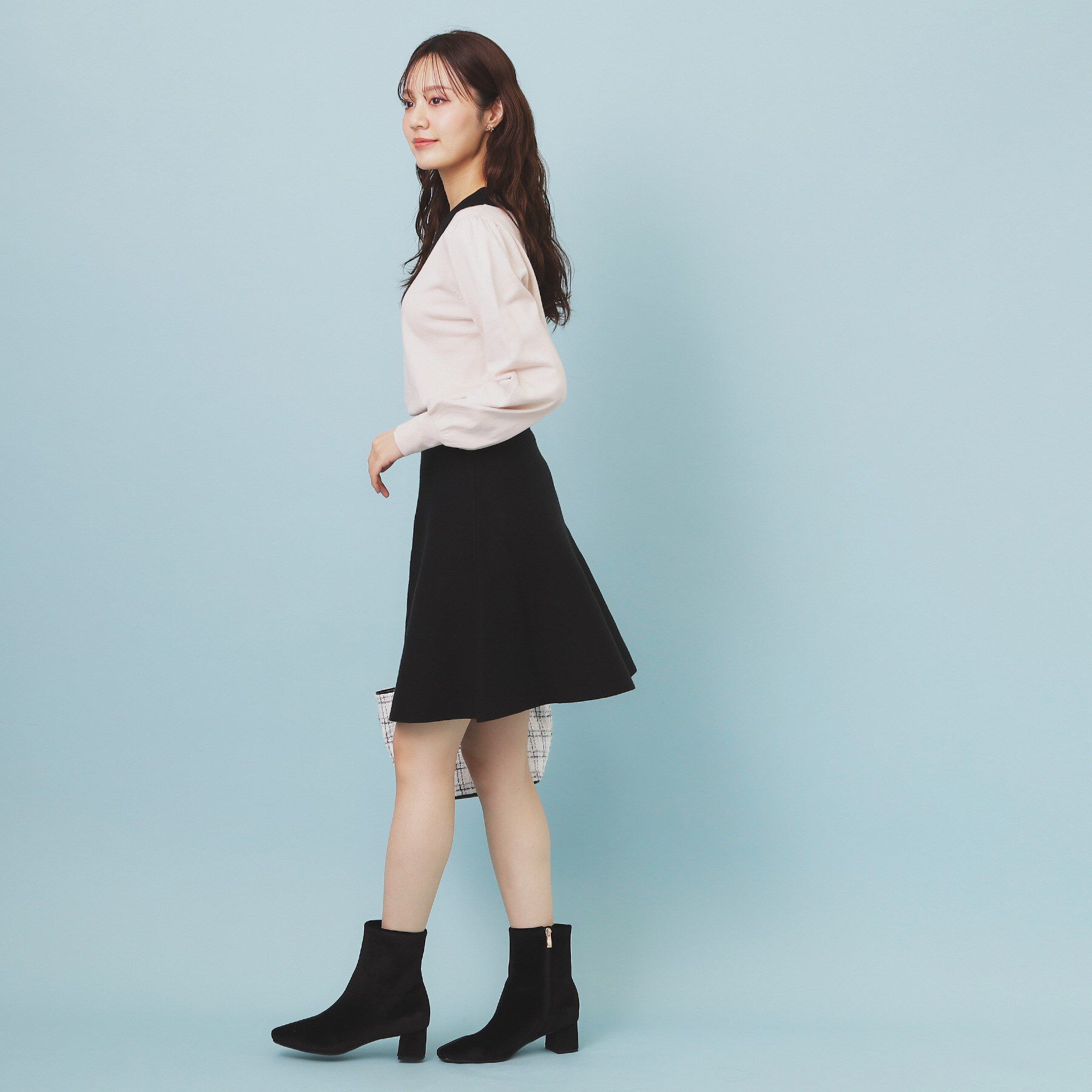 index「フレアミニニットスカート【洗濯機OK】」|スカート|