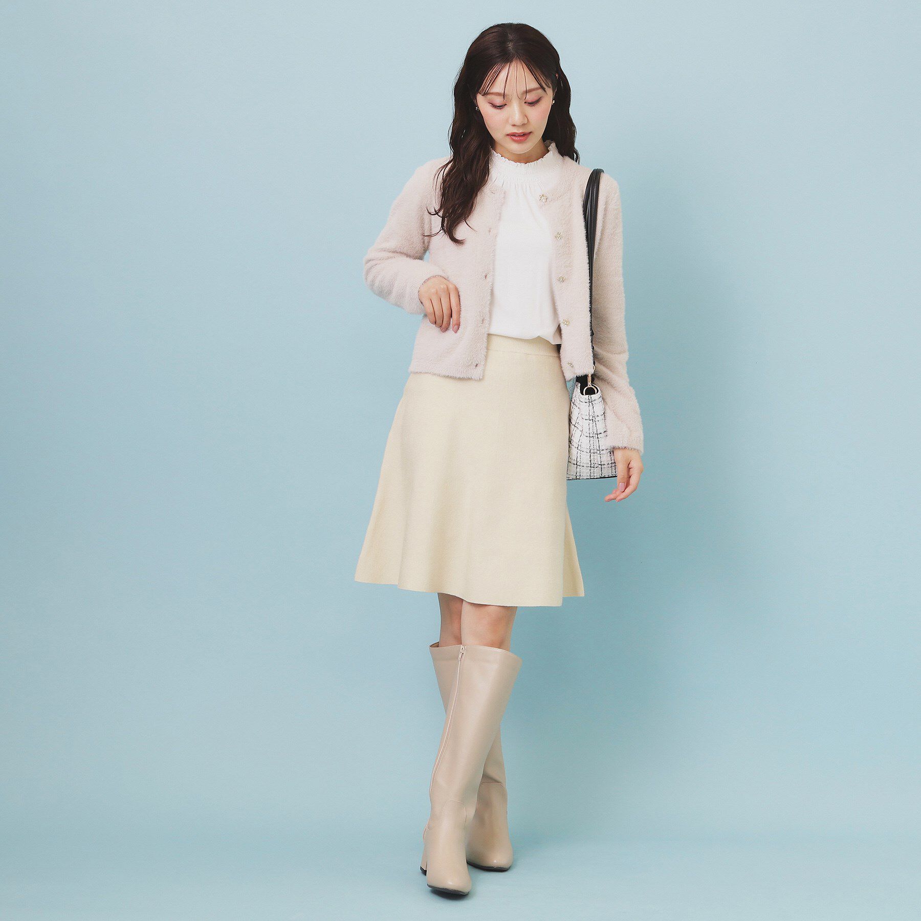 index「フレアミニニットスカート【洗濯機OK】」|スカート|