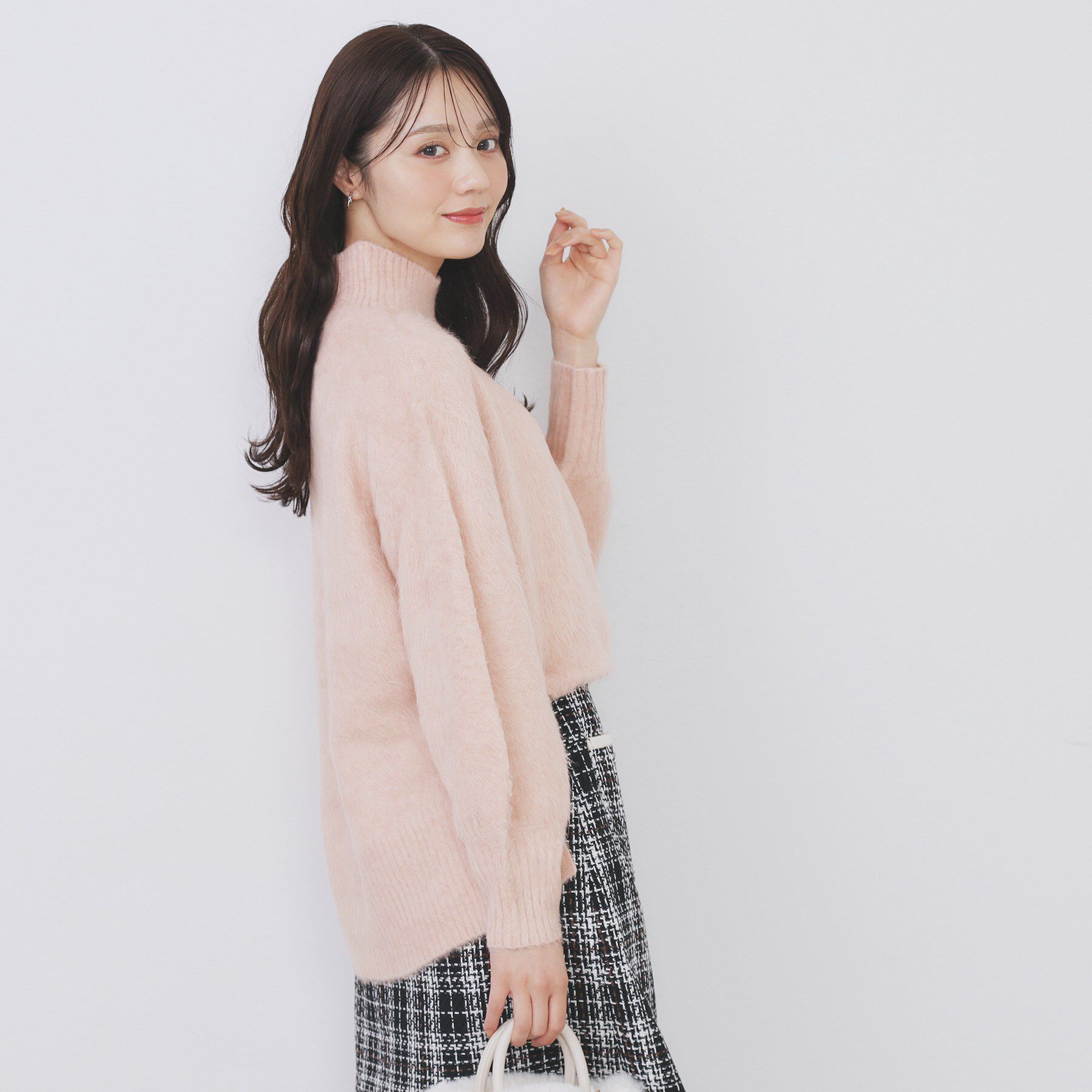 index「ハイネックパフニット【洗濯機OK】」|ニット・セーター|