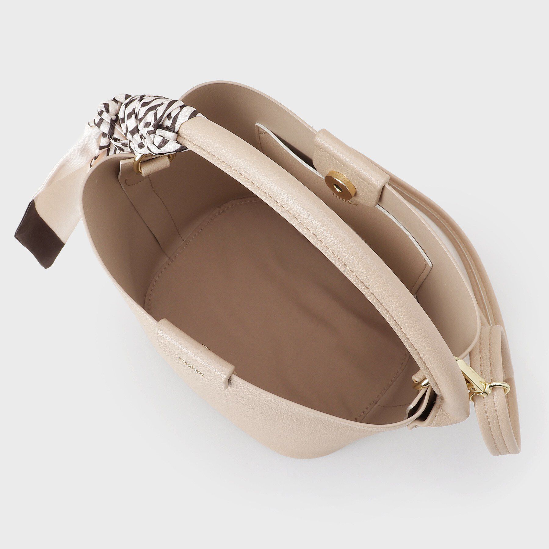 index「ストライプスカーフ付きミドルバッグ【2WAY】」|トートバッグ|