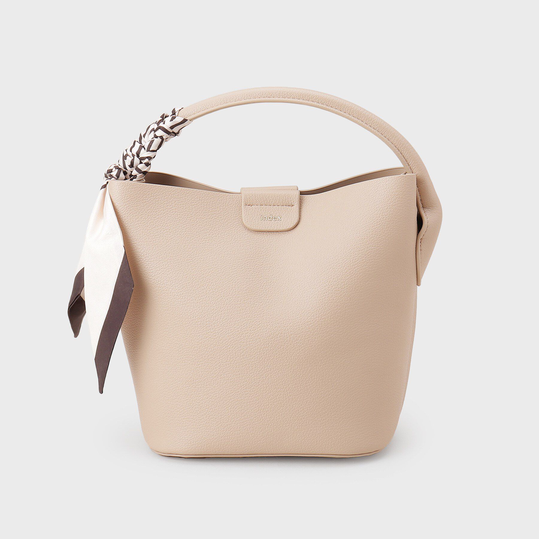 index「ストライプスカーフ付きミドルバッグ【2WAY】」|トートバッグ|