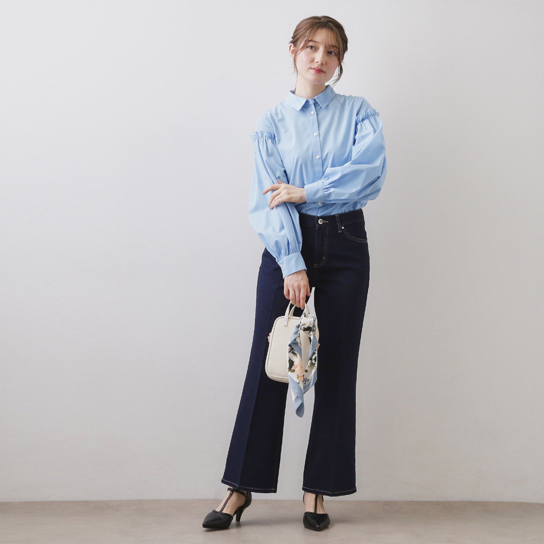 index「ボリュームスリーブブラウス【洗濯機OK】《5col》」|シャツ・ブラウス|