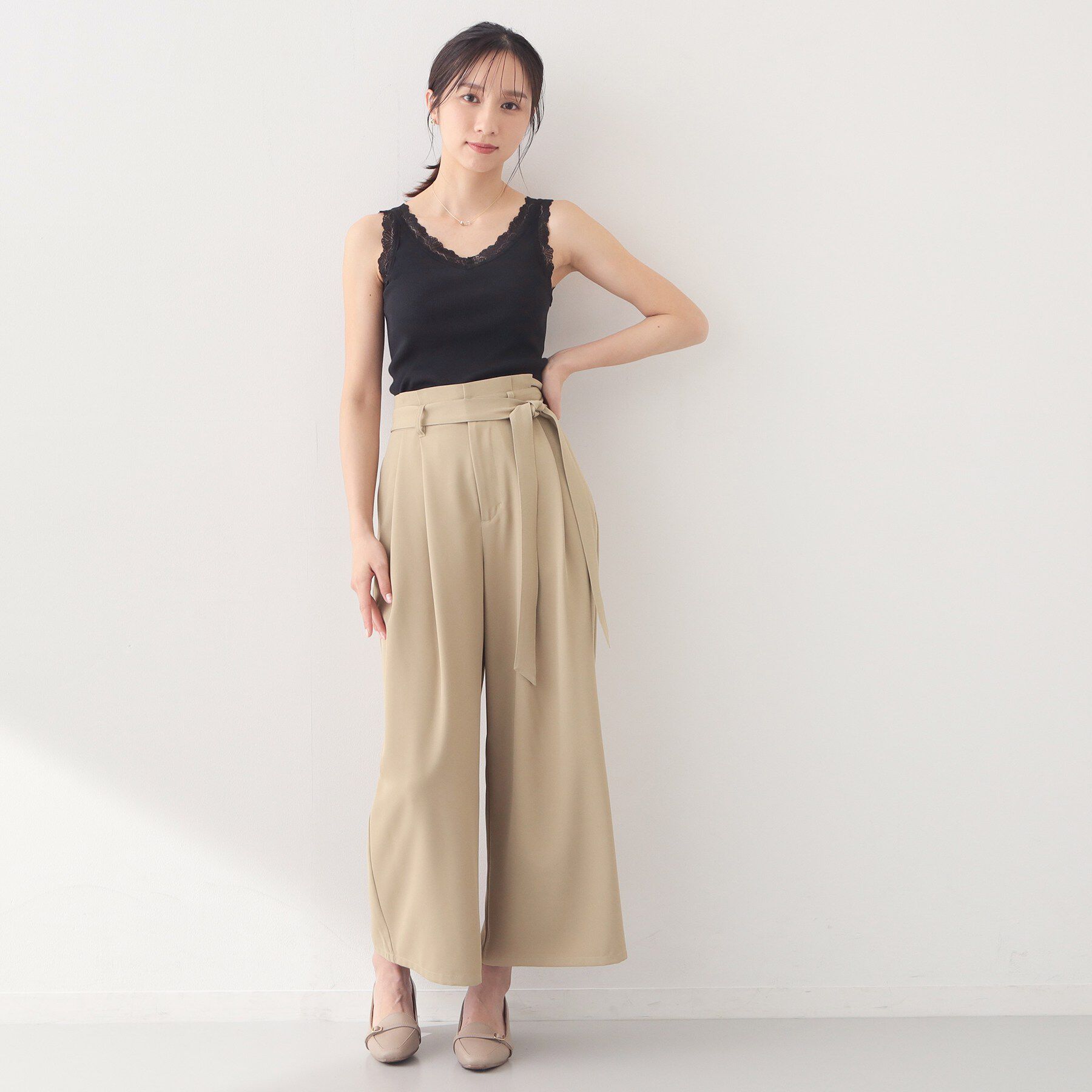 index「前後2way丸胴レースタンクラメアソート【洗濯機OK】」|キャミソール|