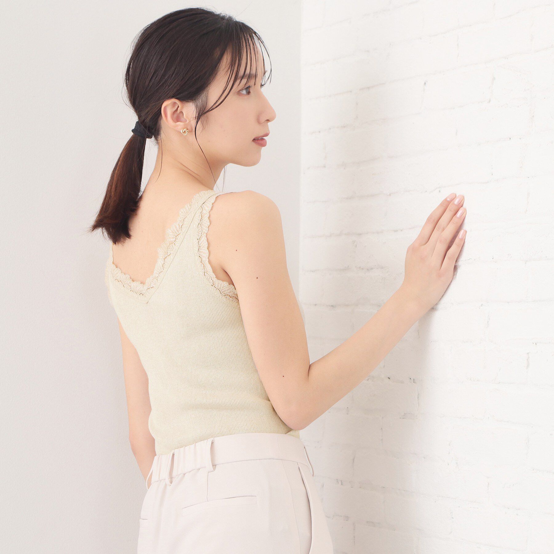 index「前後2way丸胴レースタンクラメアソート【洗濯機OK】」|キャミソール|