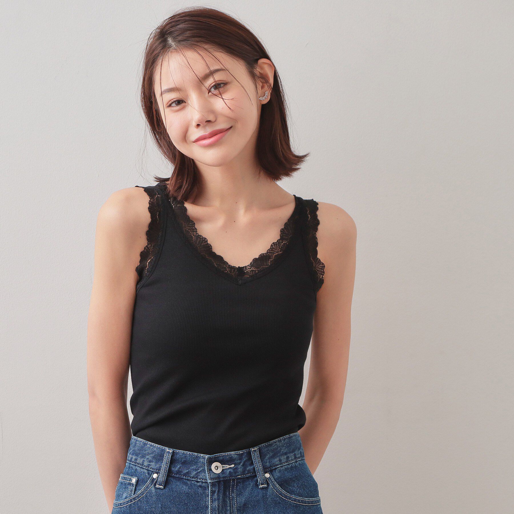 index「前後2way丸胴レースタンクラメアソート【洗濯機OK】」|キャミソール|