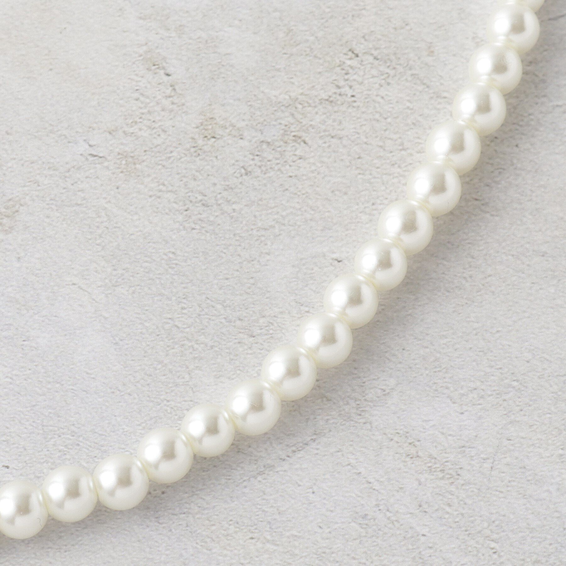 OPAQUE.CLIP「ガラスパールロングネックレス」|ネックレス|